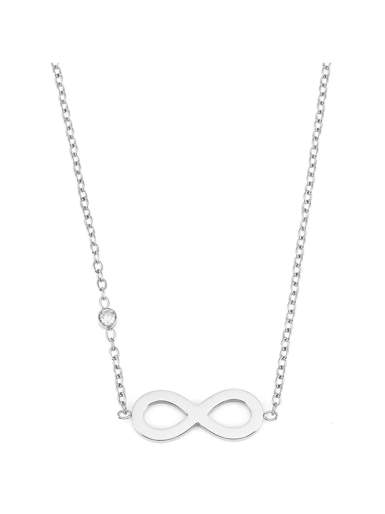 Say It With Infinity Charm Necklace - Silver