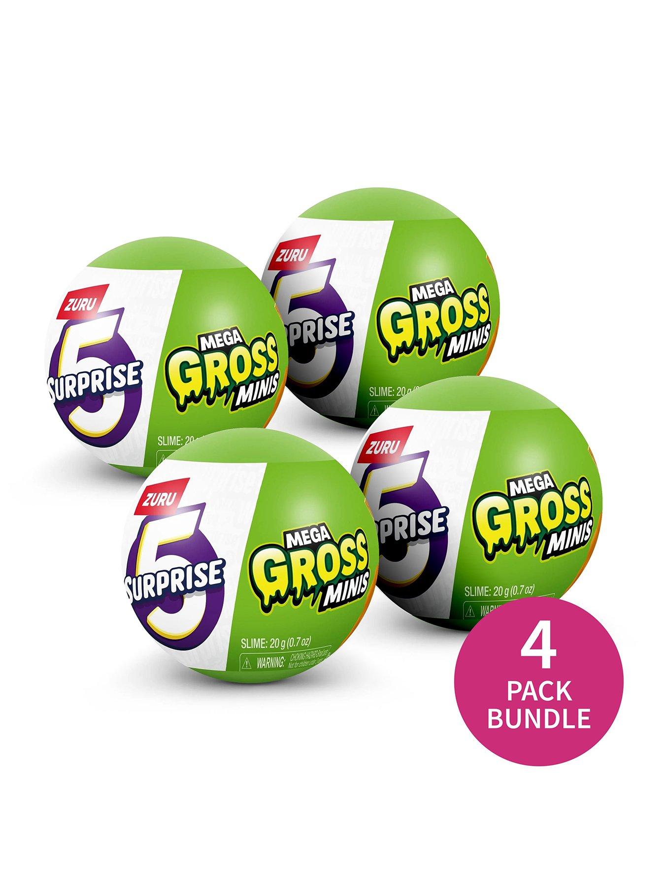 undefined 4 Pack Zuru 5 Surprise Mega Gross Mini Capsule Bundle