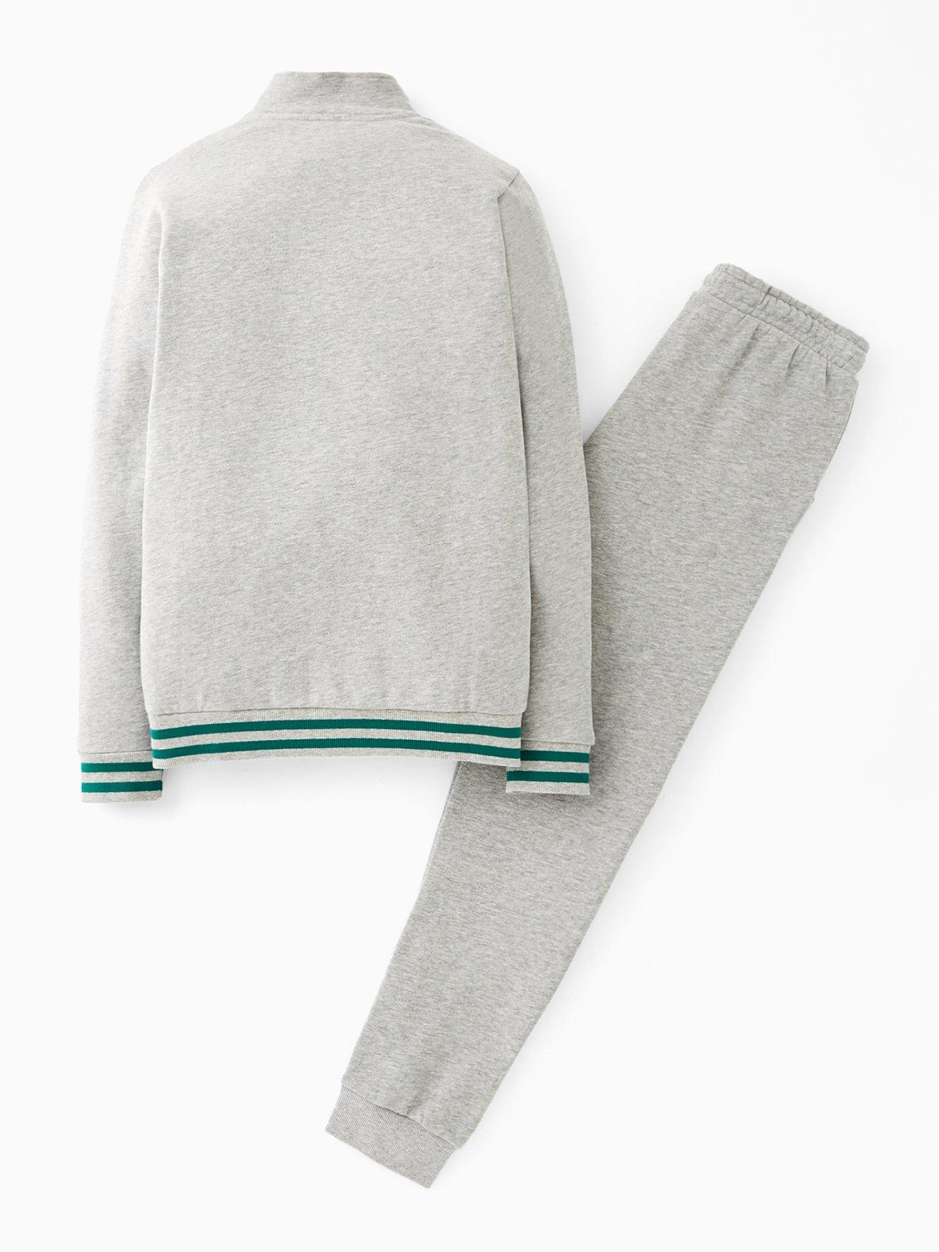 Image 2 of 4 of V by Very Boys Varsity Funnel Neck Tracksuit - Grey