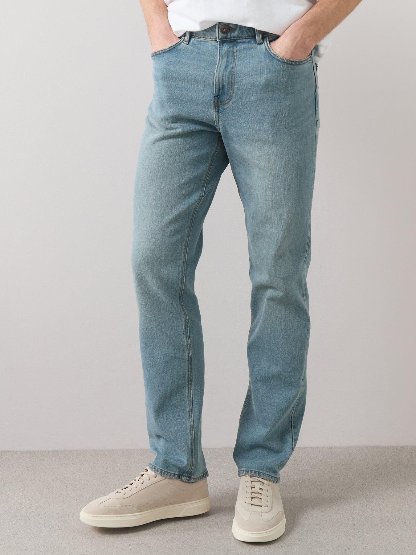 The Very Collection Weft Dye Straight Fit Jeans - Vintage Light Blue