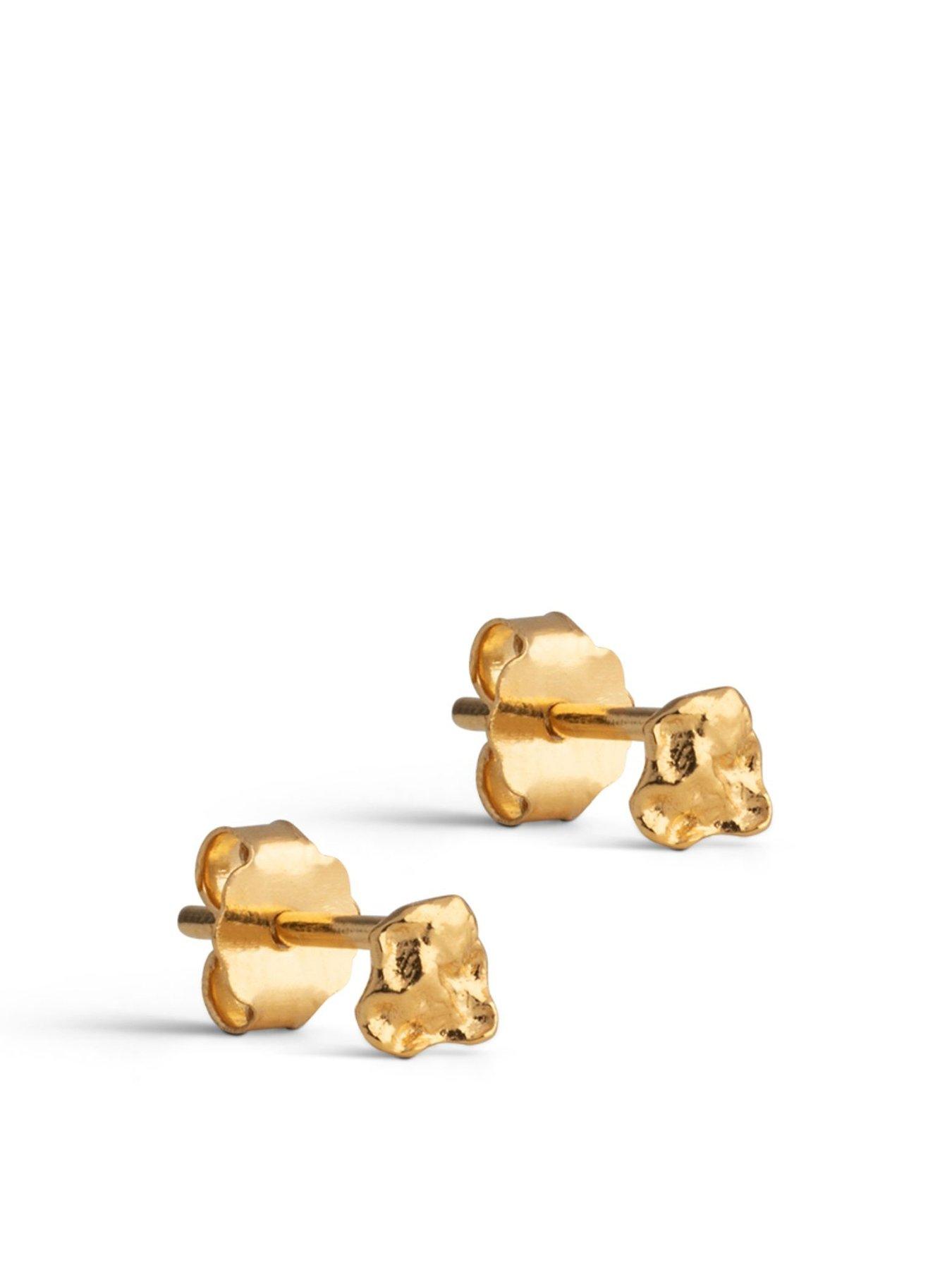 Product photograph of Enamel Copenhagen Rio Mini Gold Plated Sterling Silver Studs from very.co.uk
