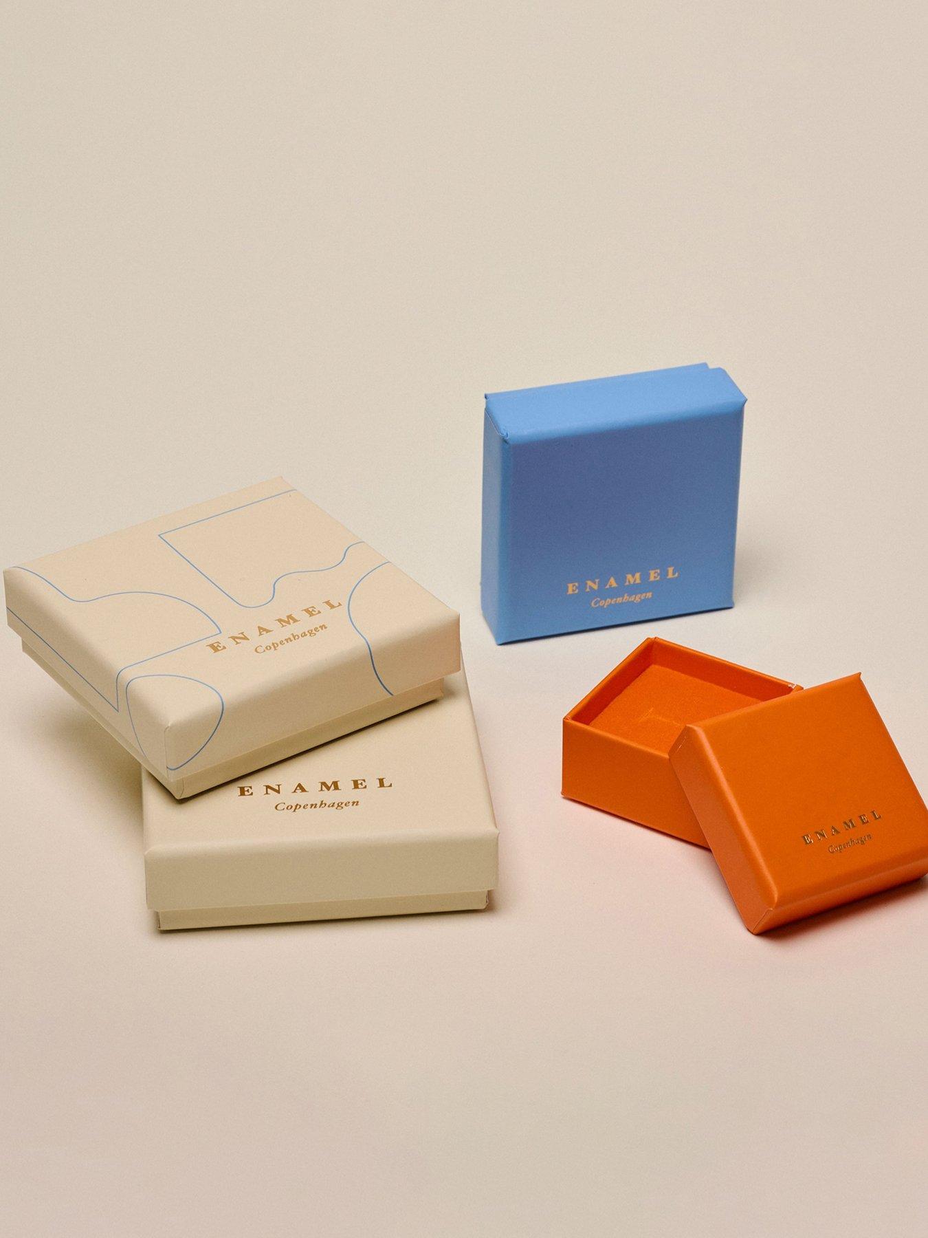 Image 3 of 3 of ENAMEL Copenhagen Petrol Green Soleil Gold Plated Sterling Silver Studs