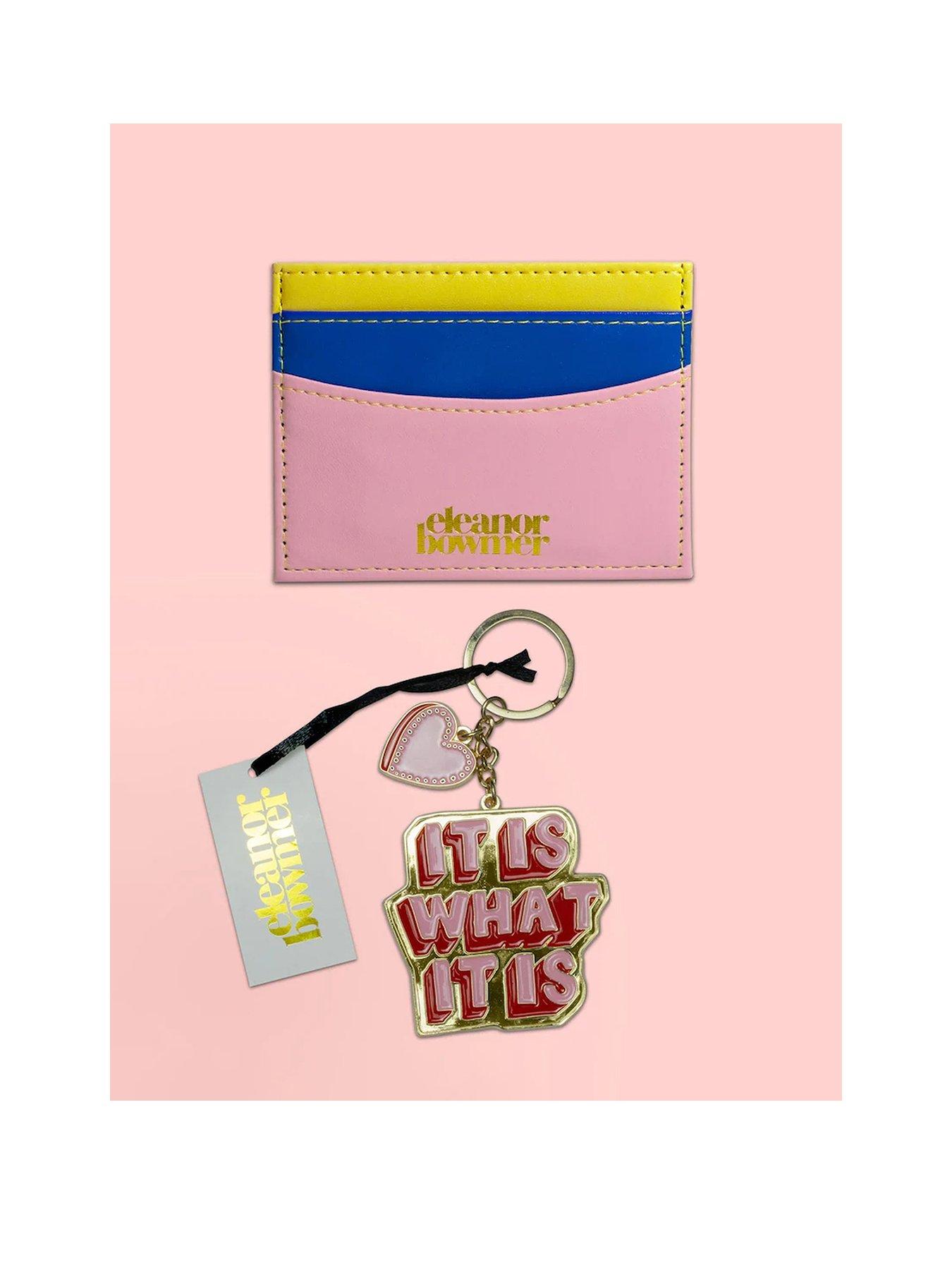 undefined Yellow 'It is what it is' Keyring and Purse Cardholder Set