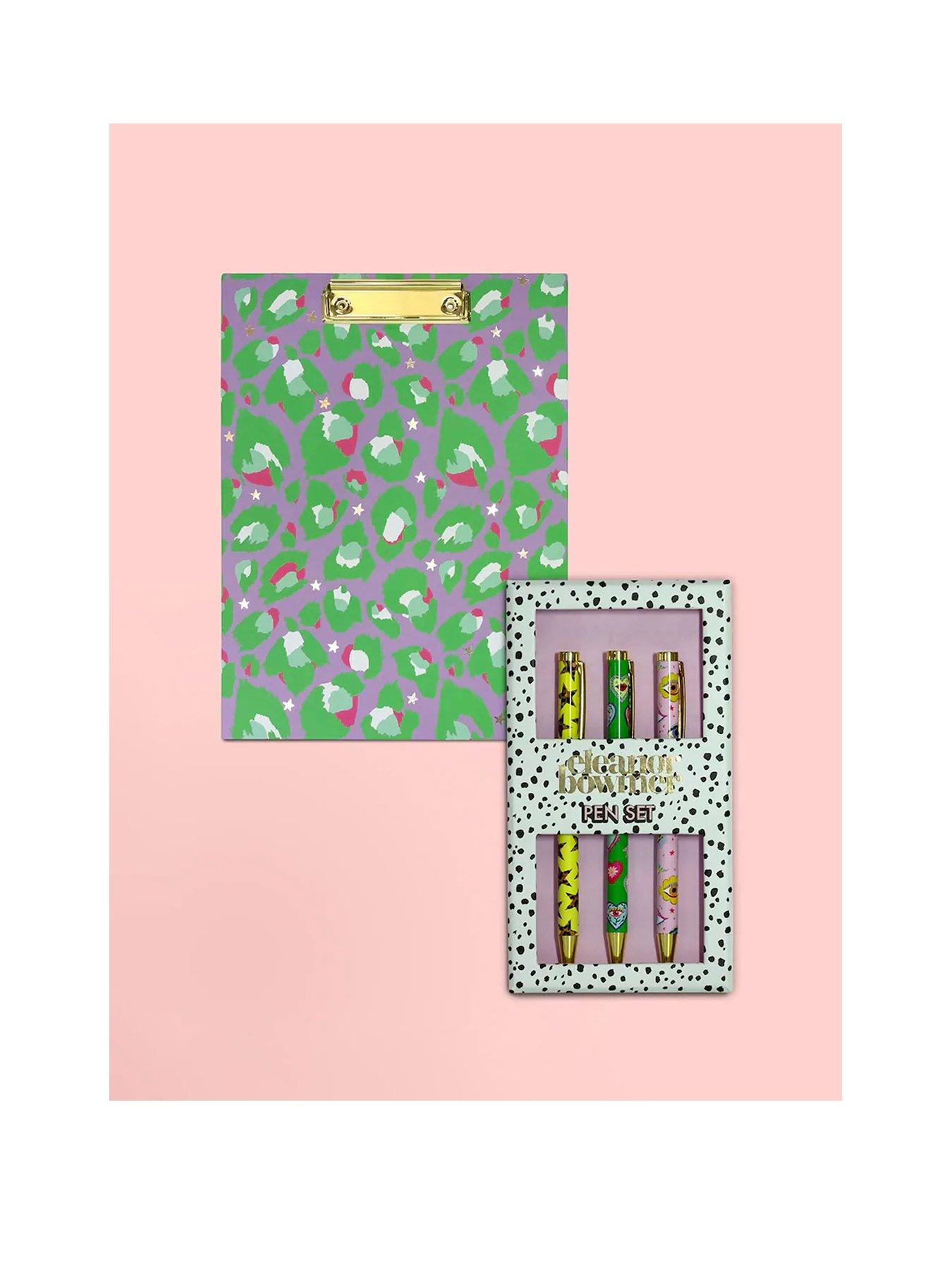 undefined Green A4 Padfolio And Pack Of 3 Pen Set