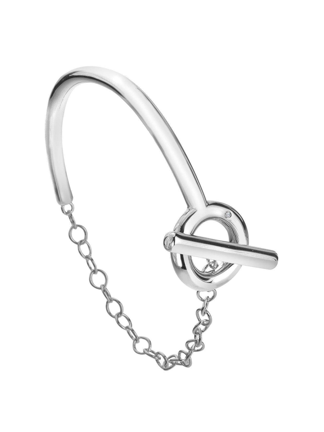 Image 1 of 3 of Hot Diamonds Linked Half Bangle