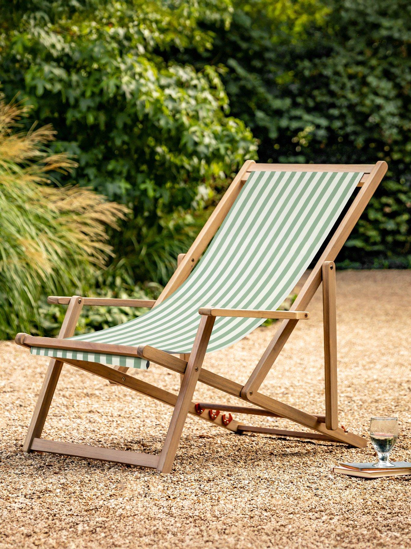 undefined Creta Deck Chair - Verde Stripe