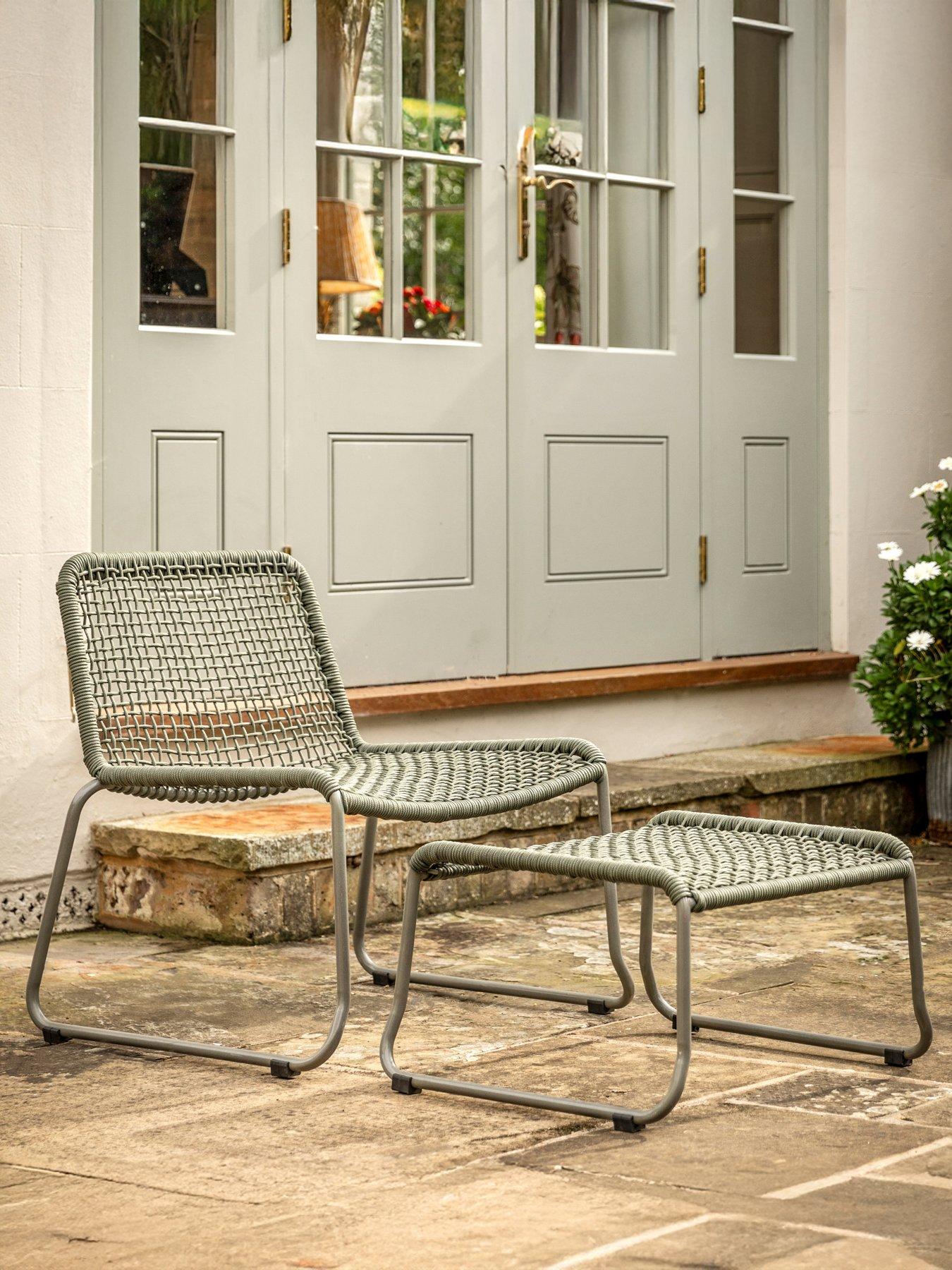 undefined Sassano Lounge Chair with Footstool Green