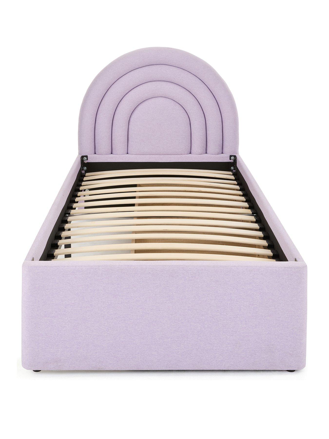 Image 2 of 7 of Very Home Rainbow Children's Single Bed Frame with Drawers and Mattress Options (Buy and SAVE!) - Lilac&nbsp;- FSC&reg; Certified
