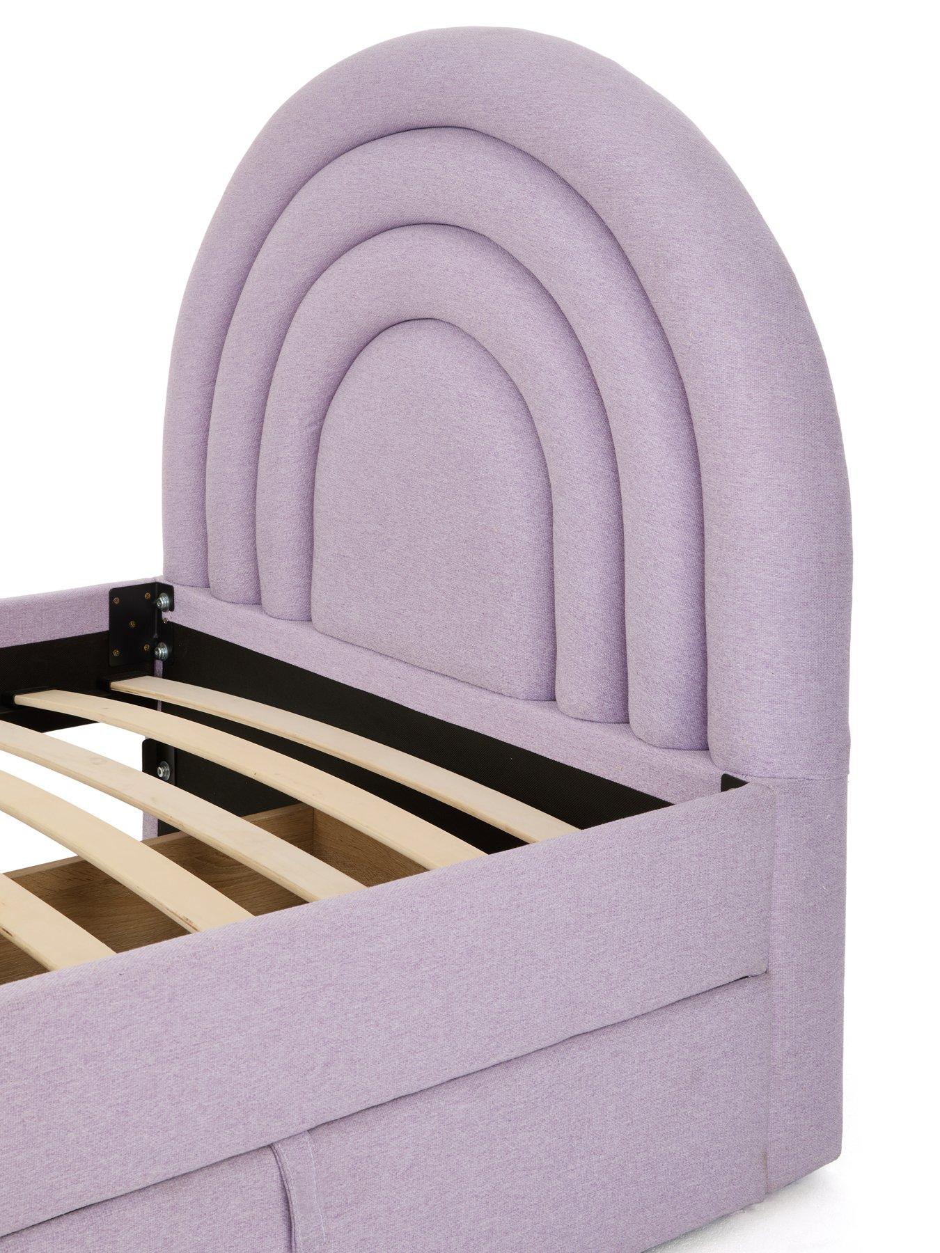 Image 5 of 7 of Very Home Rainbow Children's Single Bed Frame with Drawers and Mattress Options (Buy and SAVE!) - Lilac&nbsp;- FSC&reg; Certified