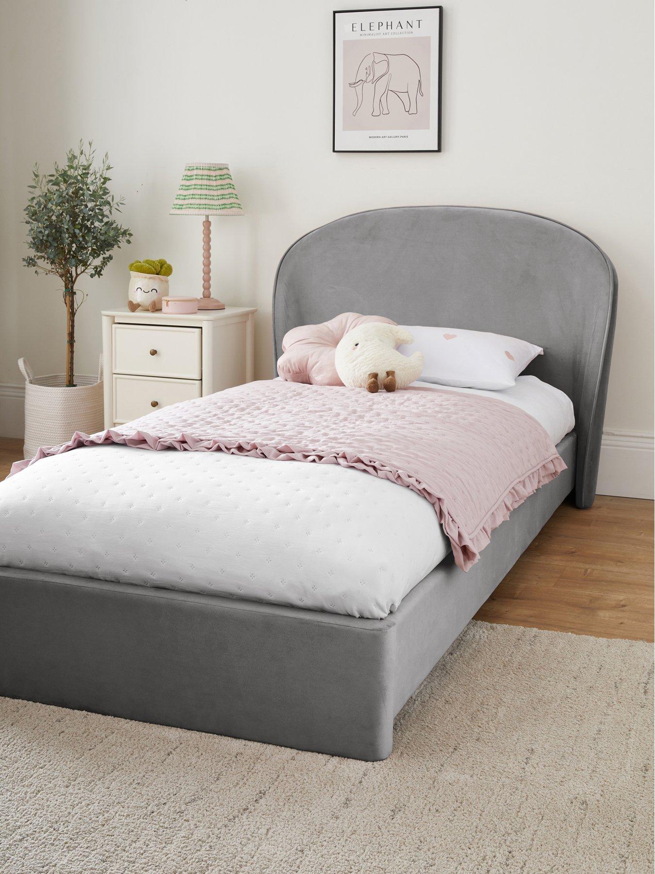 Image 1 of 7 of Very Home Edee Children's Bed with Mattress Options (Buy &amp; SAVE!) - Grey&nbsp;- FSC&reg; Certified