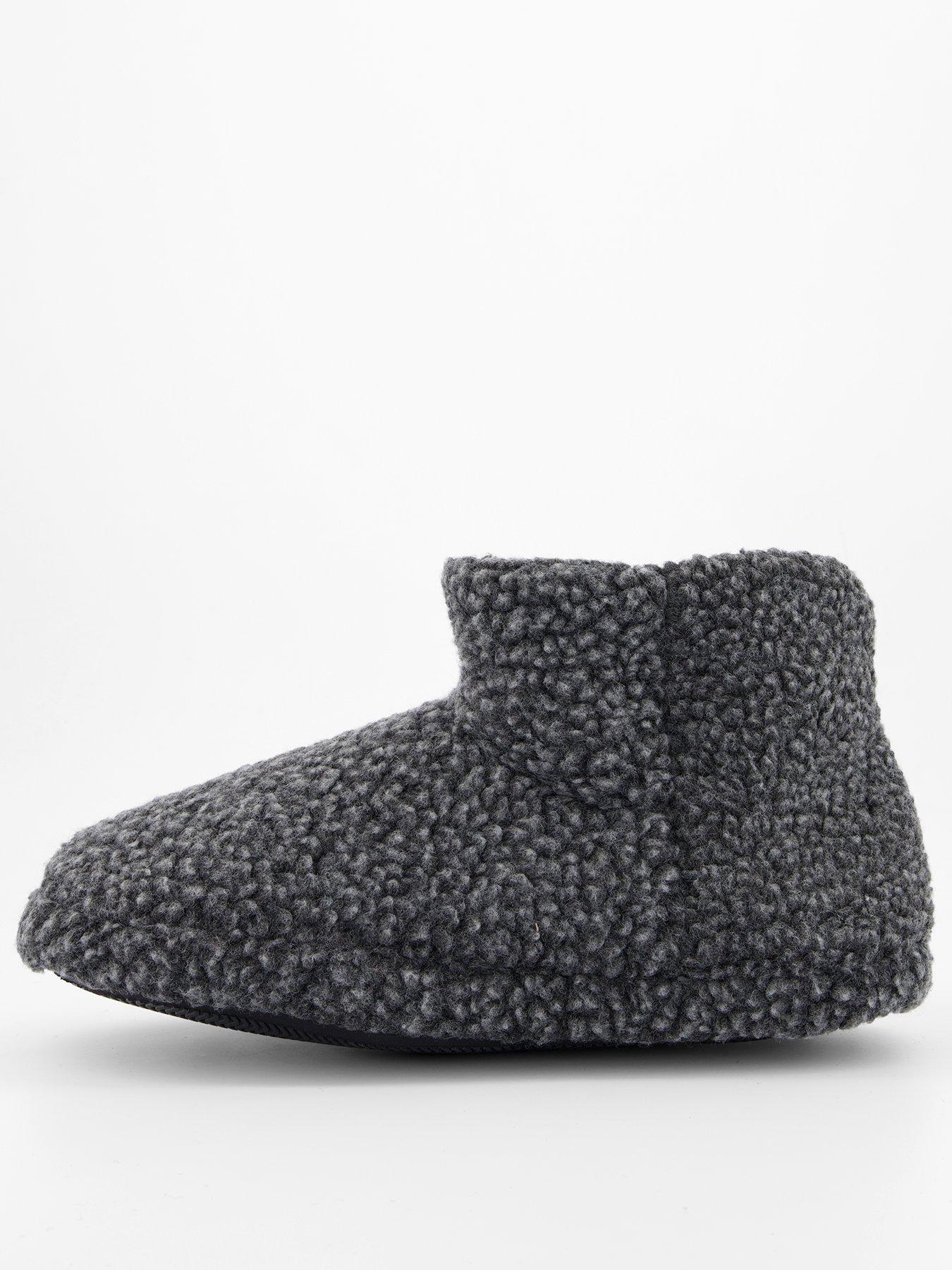 the-very-collection-borg-slipper-boot-charcoal