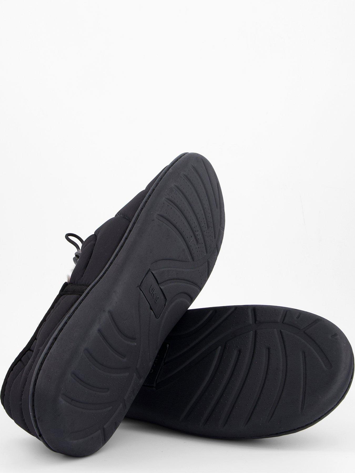 Image 4 of 6 of The Very Collection Quilted Slippers - Black