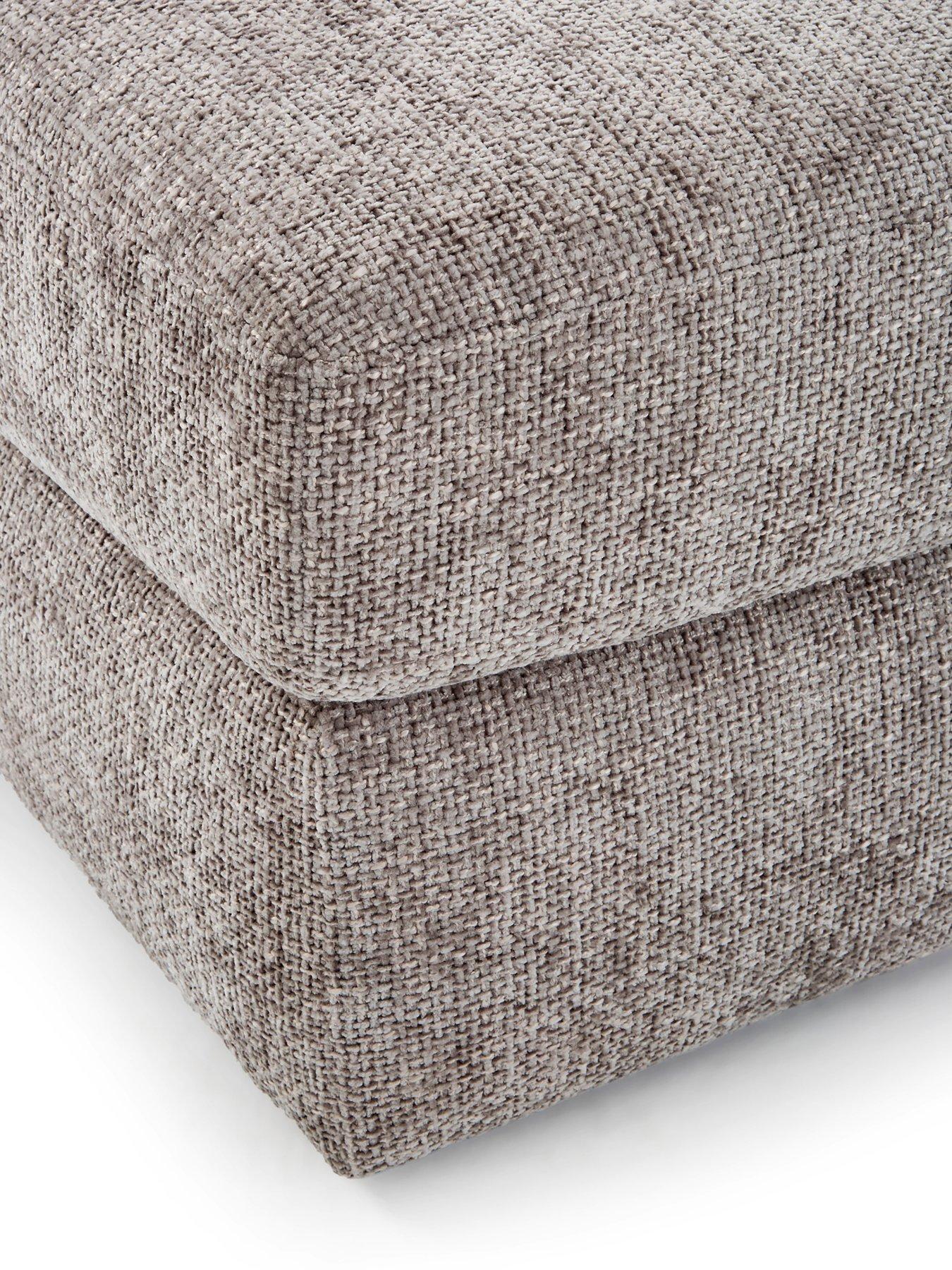 Image 4 of 5 of The Very Collection Avena Fabric Footstool