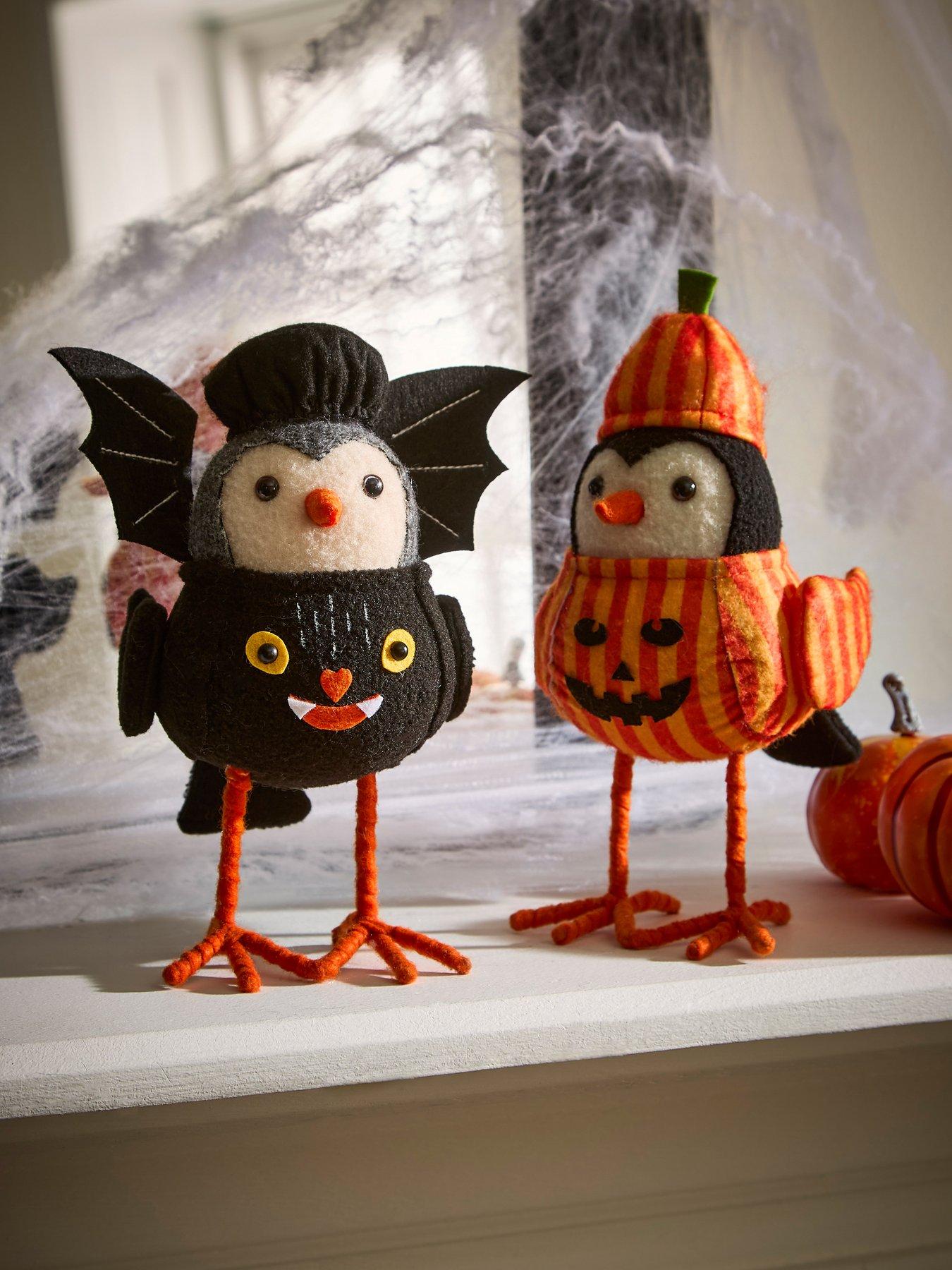 Very Home Set of 2 Halloween Bird Decorations