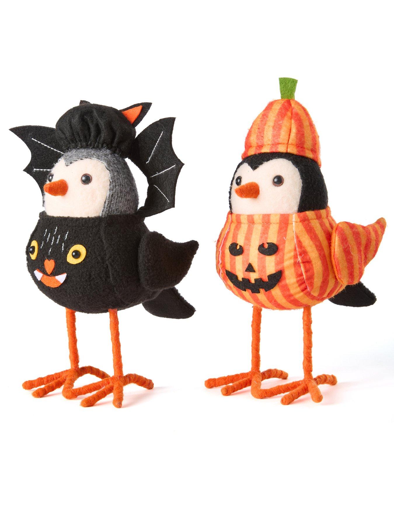  image of very-home-set-of-2-halloween-bird-decorations