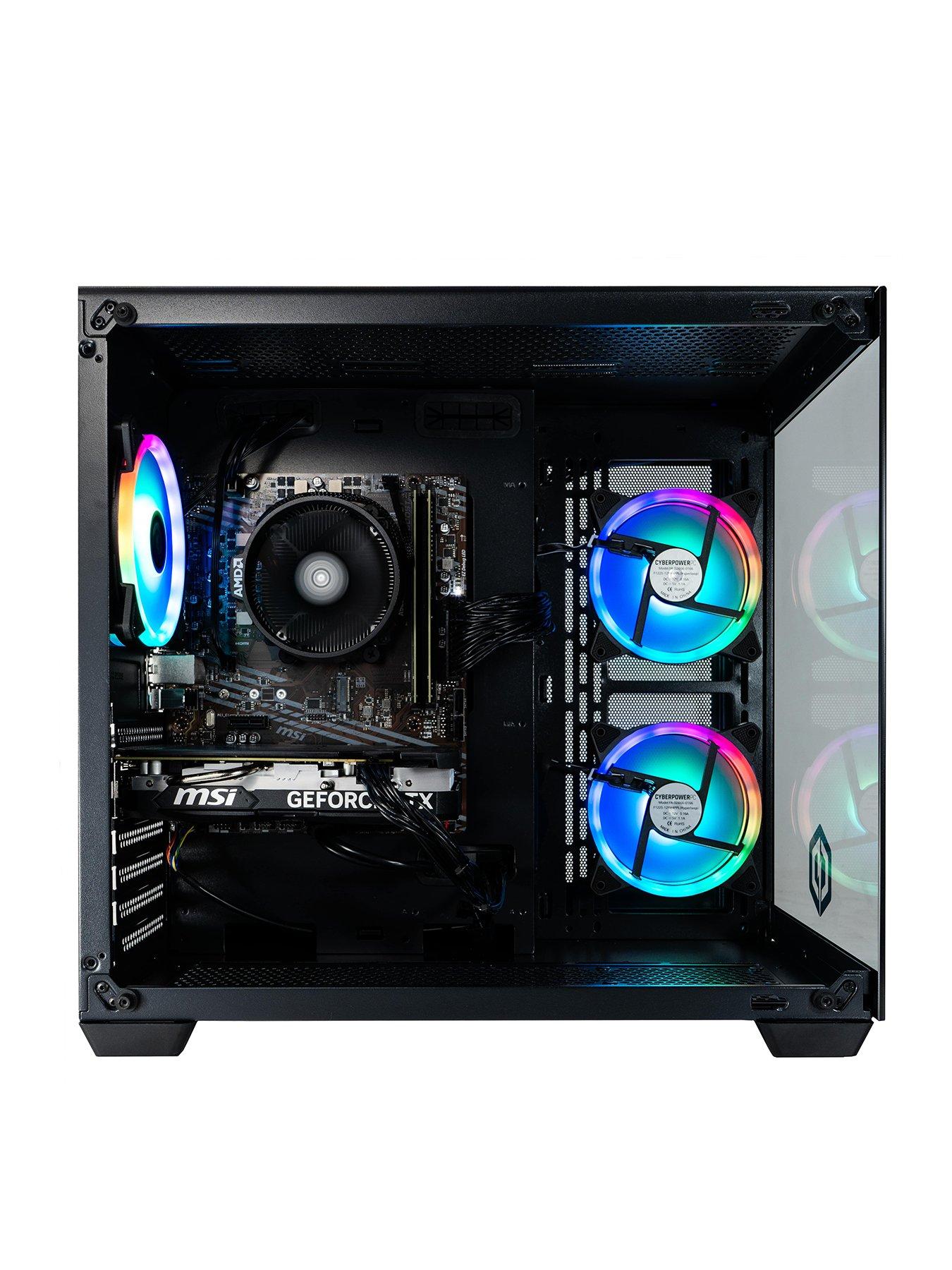 Image 2 of 7 of CyberPower PC Ark - GeForce RTX 4060 - Intel Core i5 - 16GB - 1TB - Black