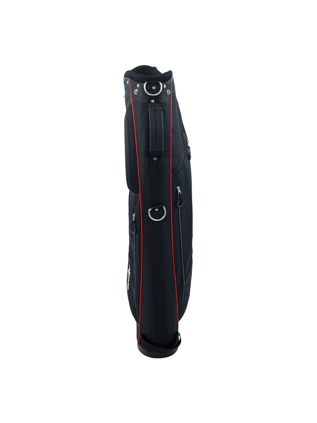 Ben Sayers LTE Pencil Golf Stand Bag Black/Red Very