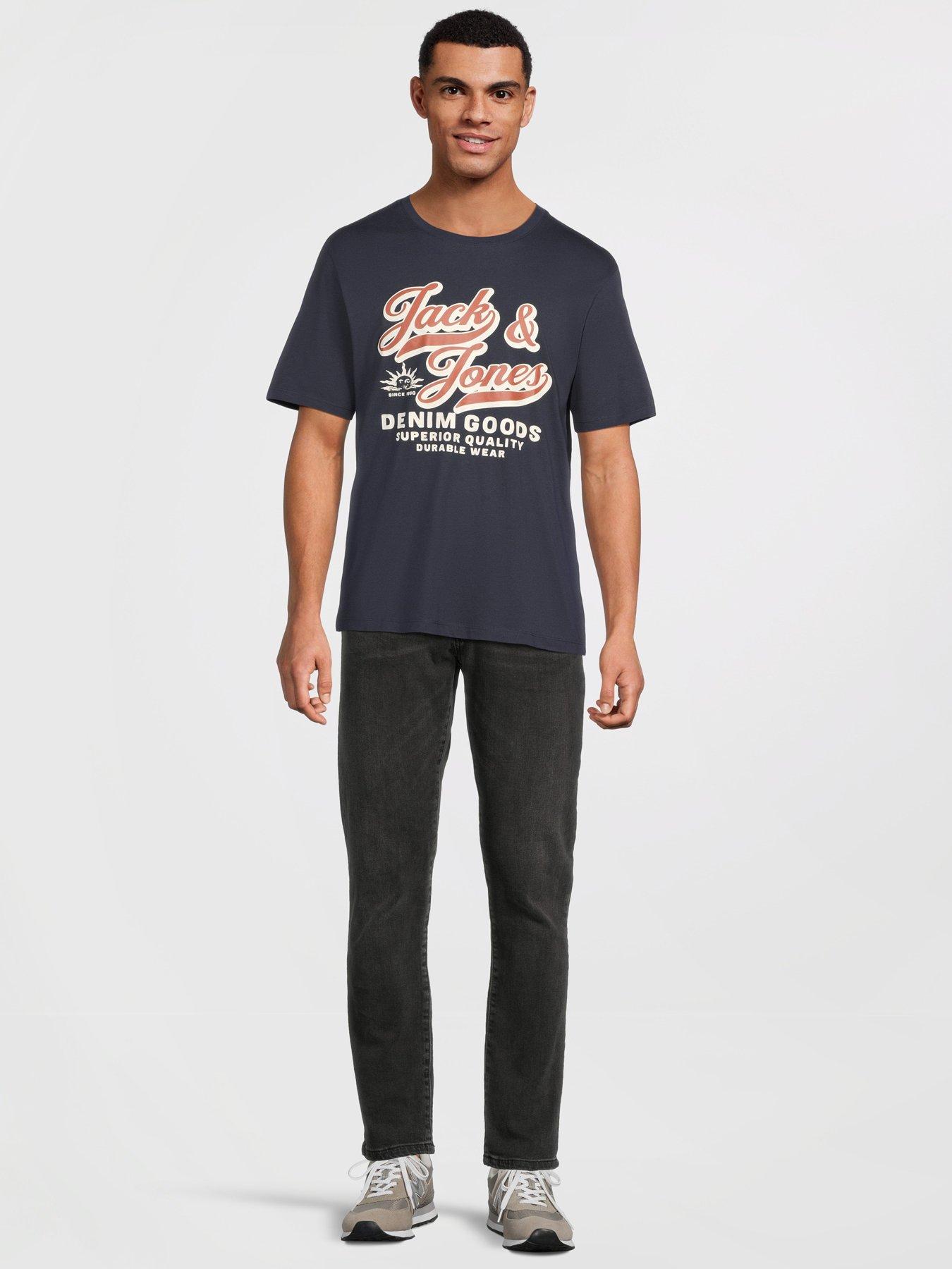 Image 4 of 6 of Jack & Jones 5 Pack Logo Short Sleeve Crew Neck T-Shirts - Multi