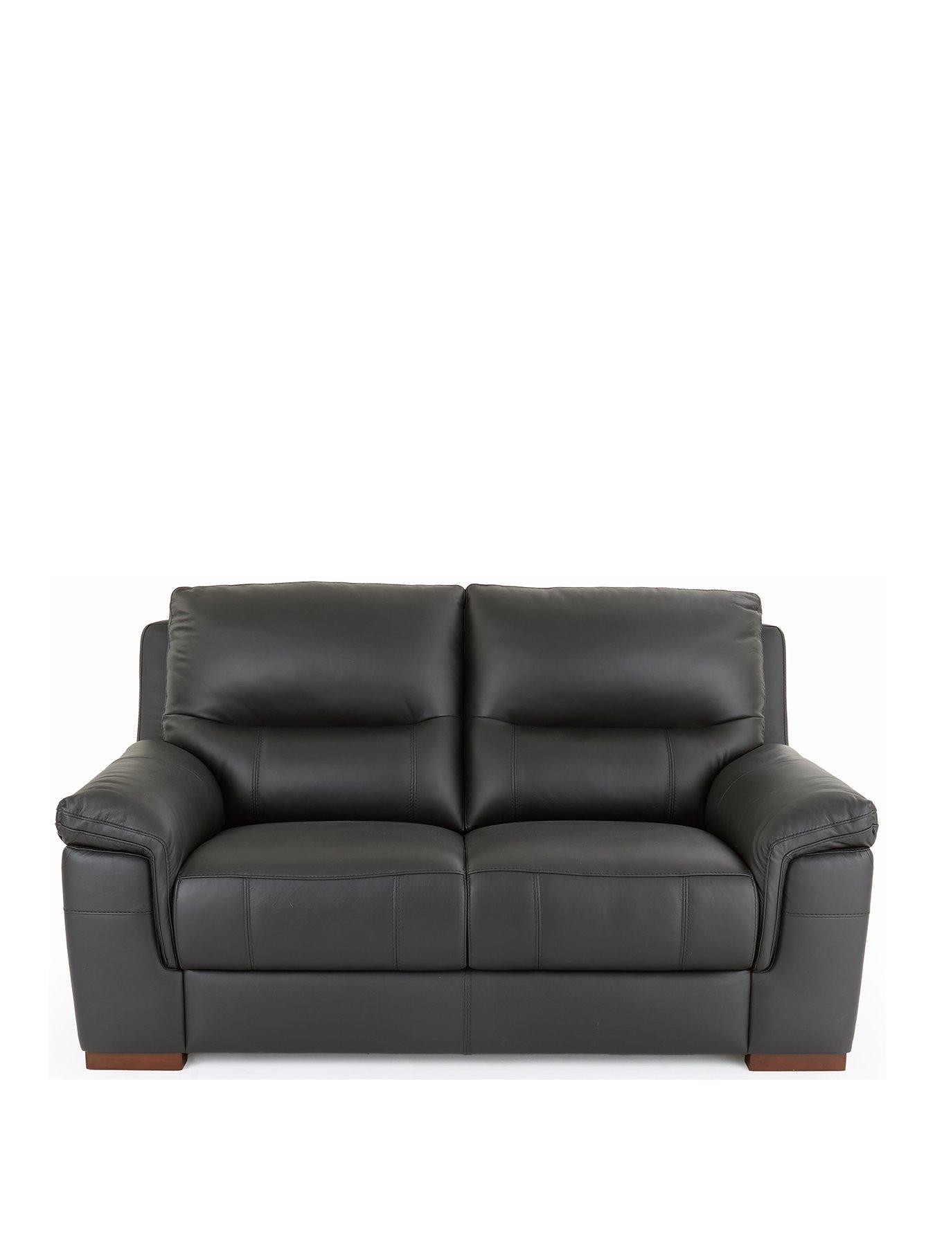 Image 2 of 7 of The Very Collection Prenton 2 Seater Leather Sofa