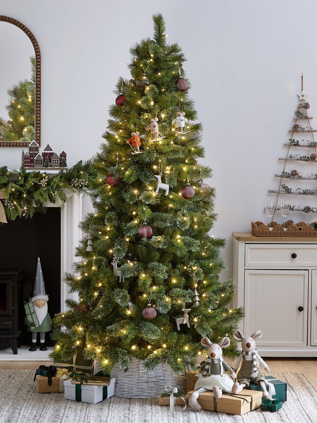 undefined 6ft Pre Lit Mirabelle Cashmere Tips Christmas Tree