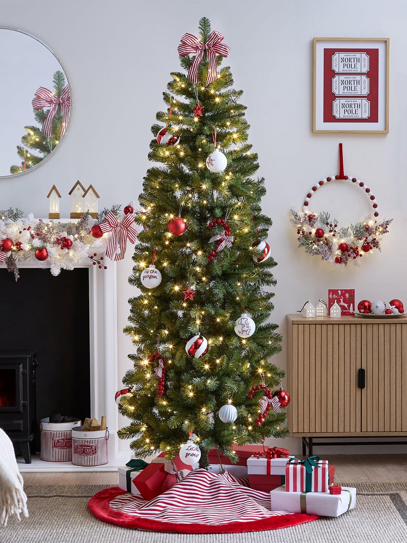 Very Home 7ft Pre Lit Beaumont Slim Christmas Tree