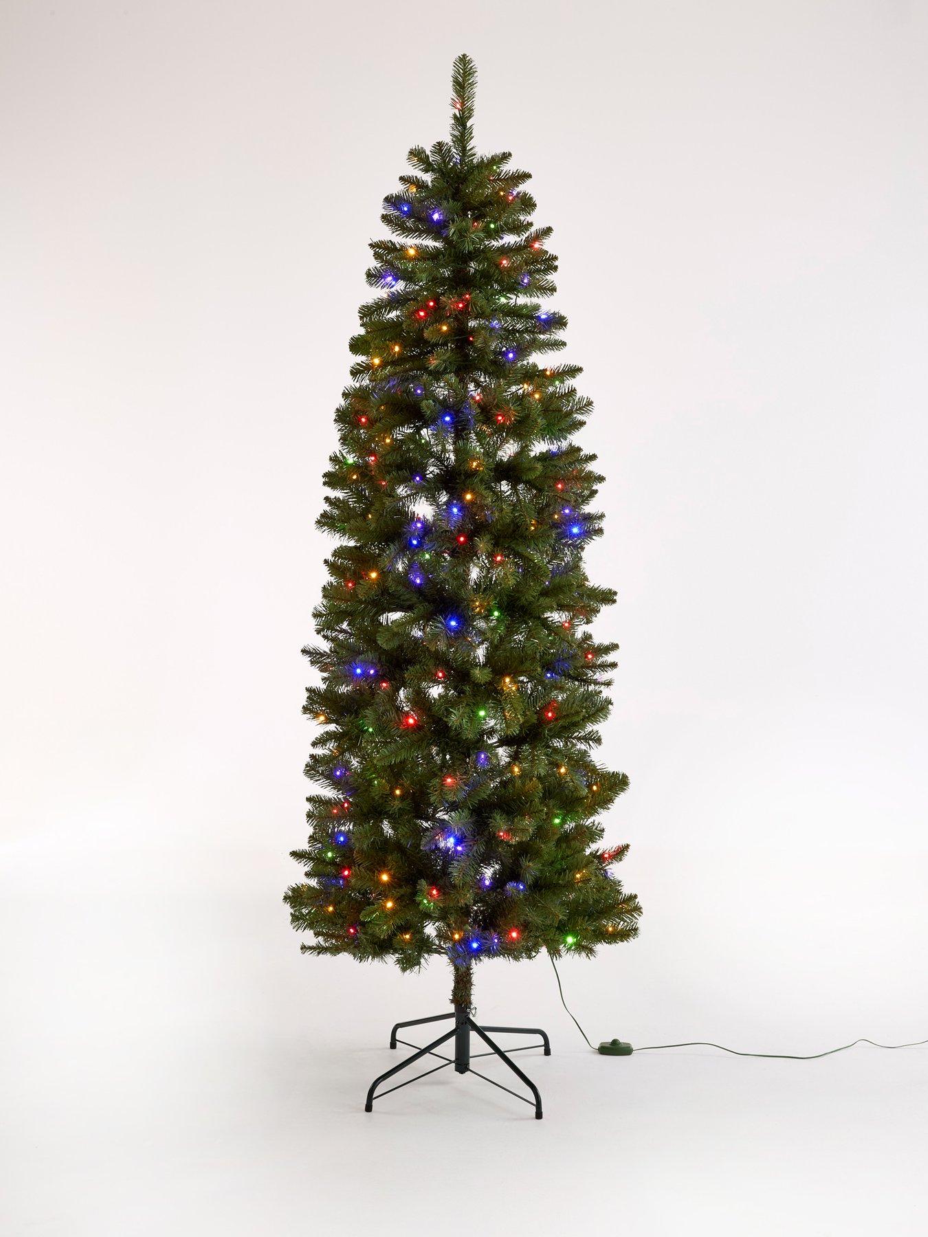 Image 3 of 8 of Very Home 7ft Pre Lit Beaumont Slim Christmas Tree