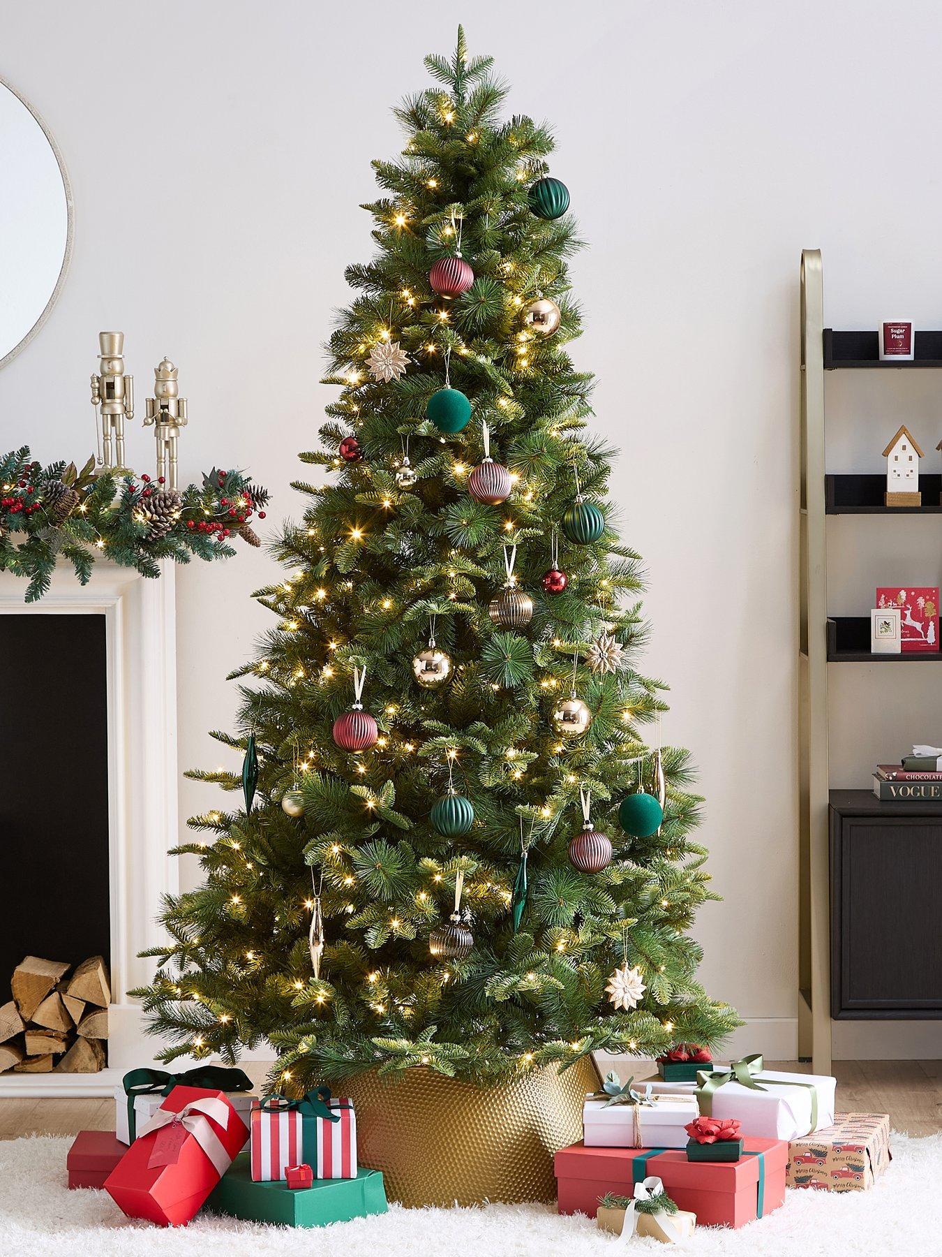 undefined 7ft Aspen Pre Lit Christmas Tree with Dual Colour Twinkle Lights