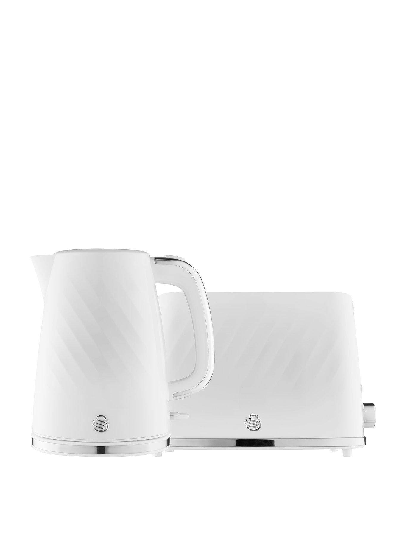 Swan EEJB258 Windsor 2 Slice Toaster and Kettle Set - White