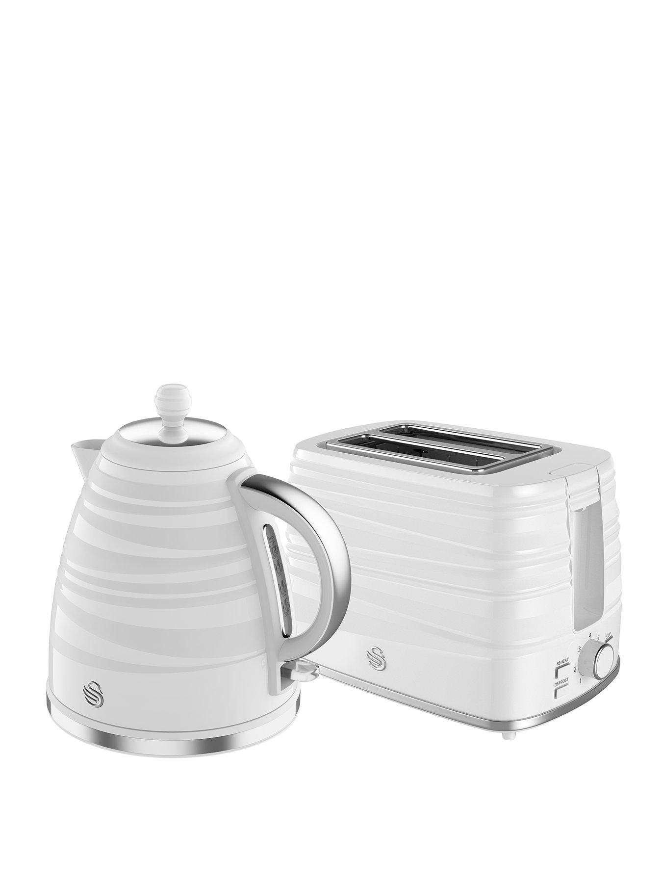 Swan EEJB247 Symphony 2 Slice Toaster and Kettle Set - White