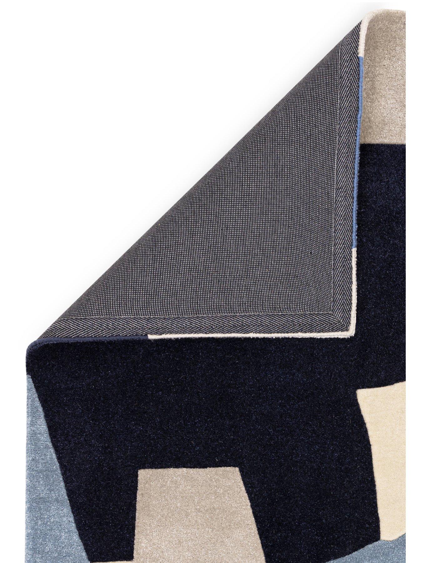 Image 5 of 6 of Asiatic Romy Geo Print Blue Rug