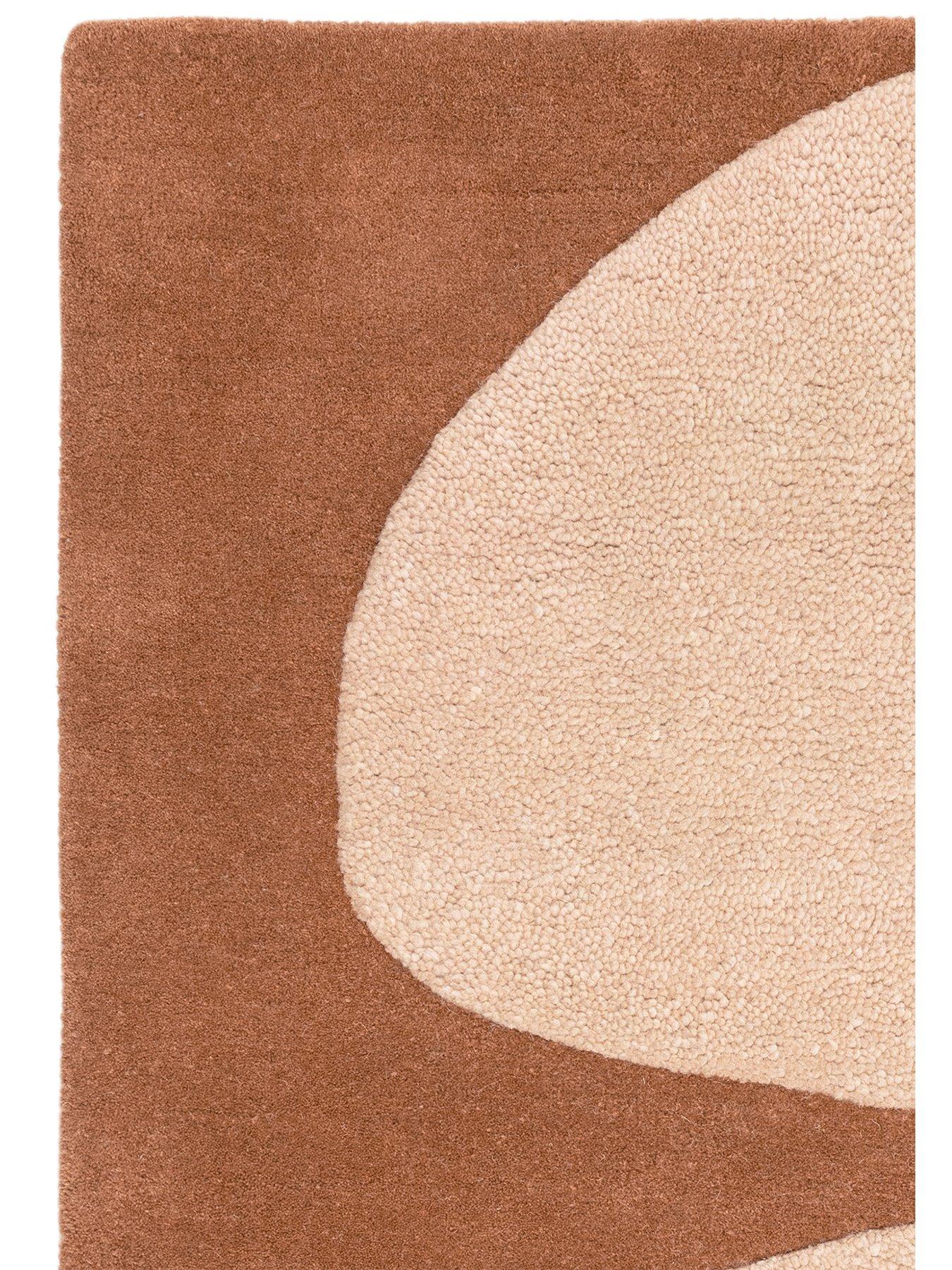 Image 4 of 6 of Asiatic Canvas Pebble Orange Rug