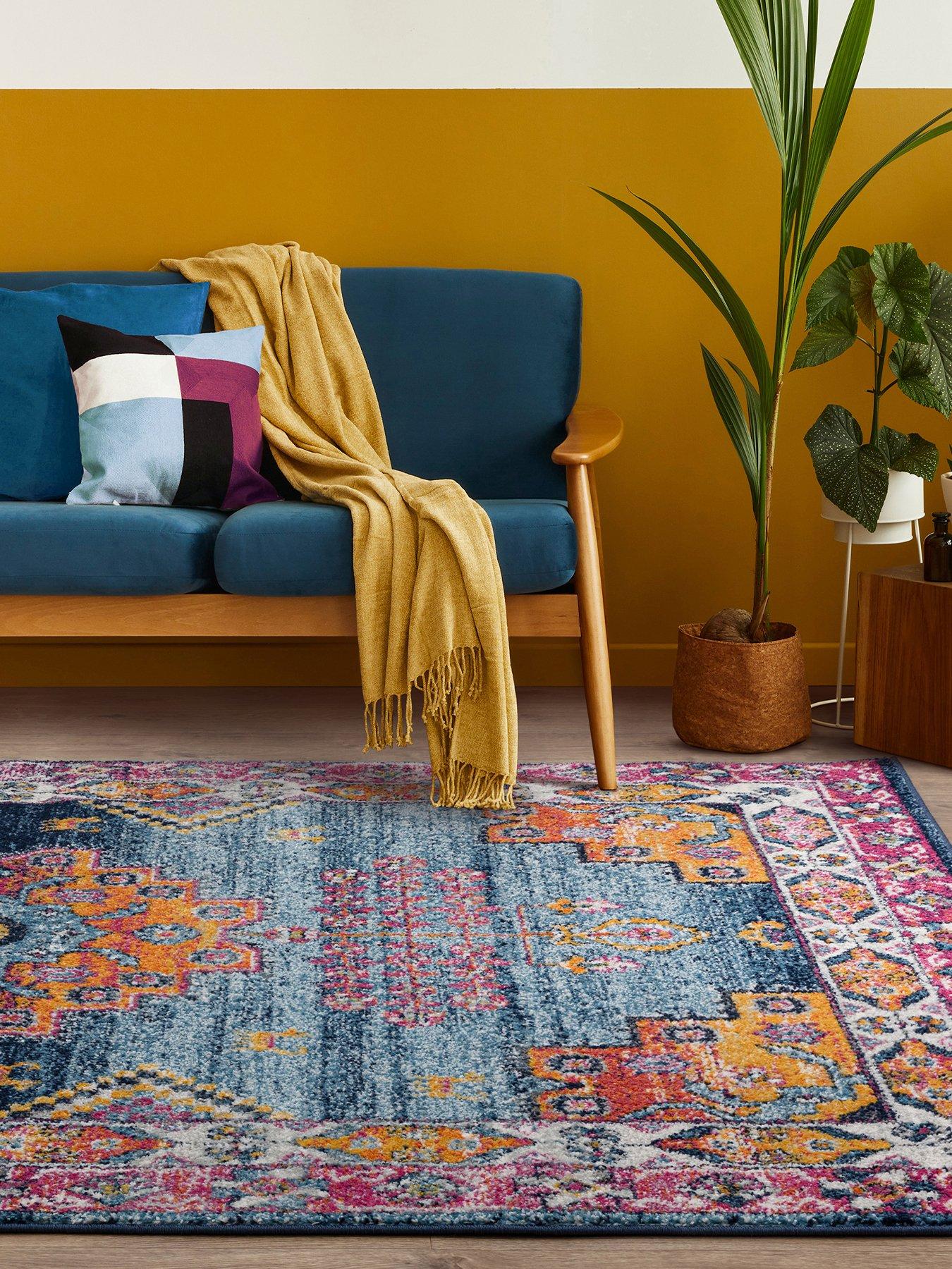 Product photograph of Asiatic Muse Medallion Bright Rug from very.co.uk