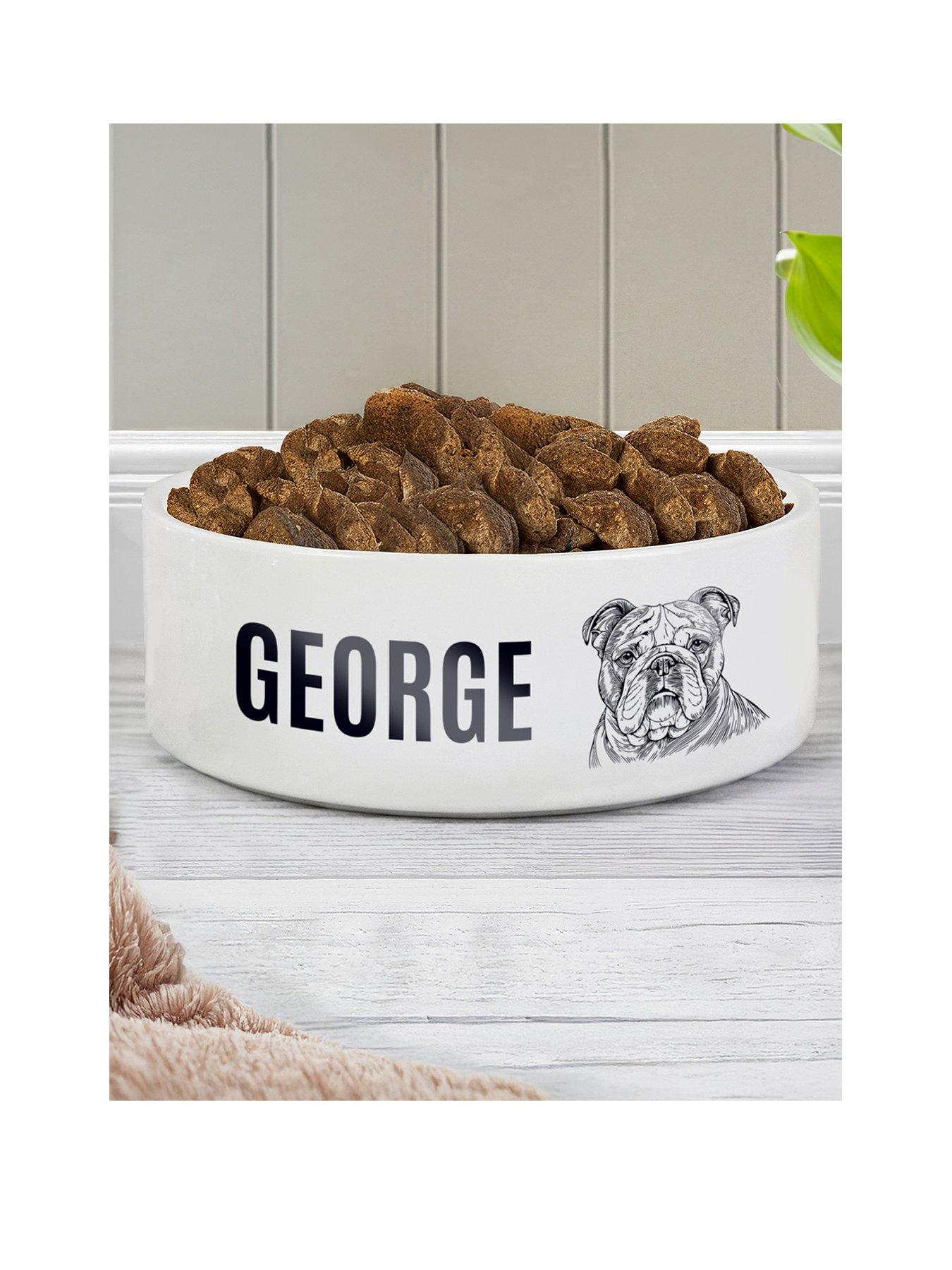 The Personalised Memento Company Personalised Dog Breed Feeding Bowl