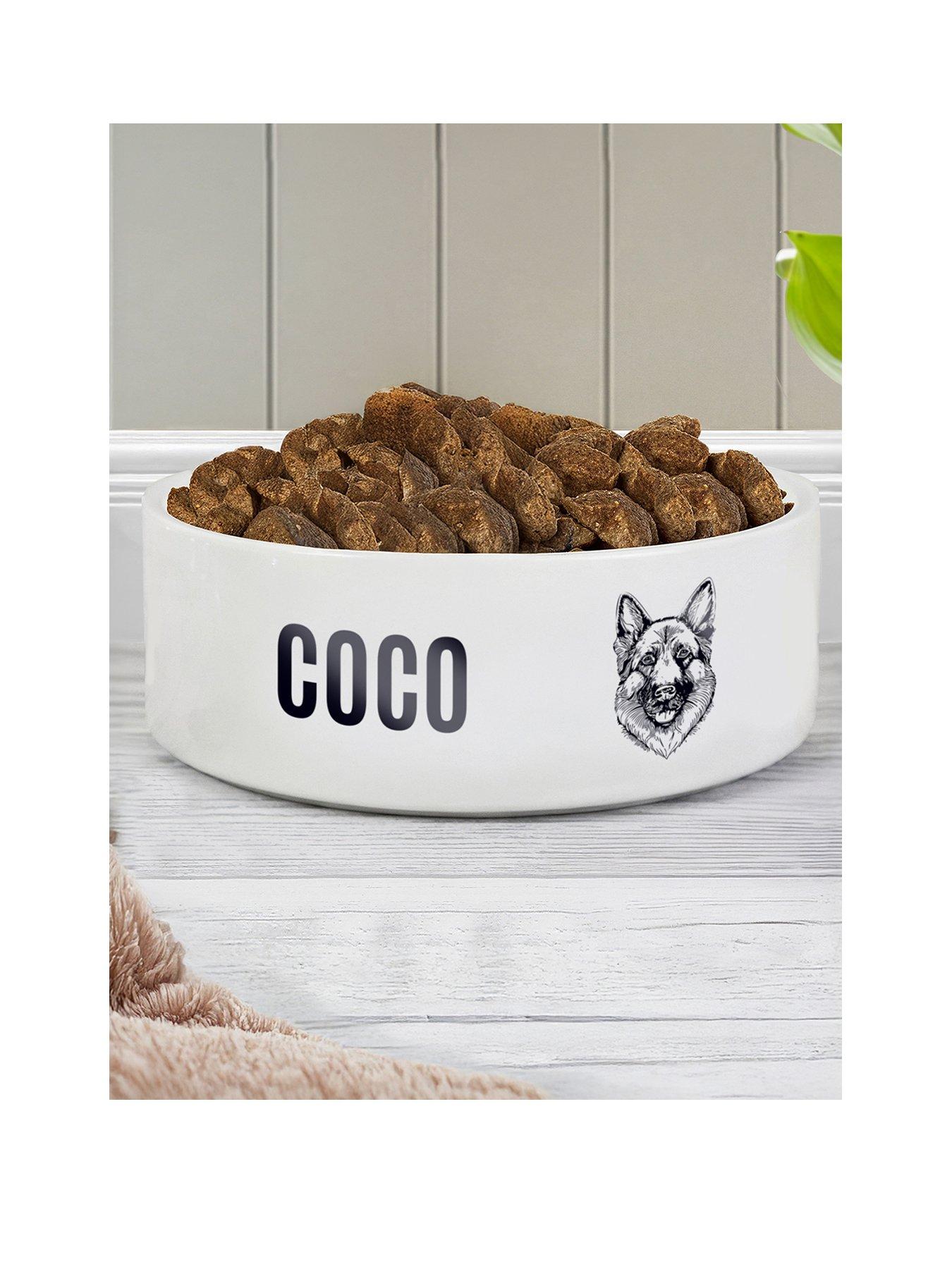 The Personalised Memento Company Personalised Dog Breed Feeding Bowl