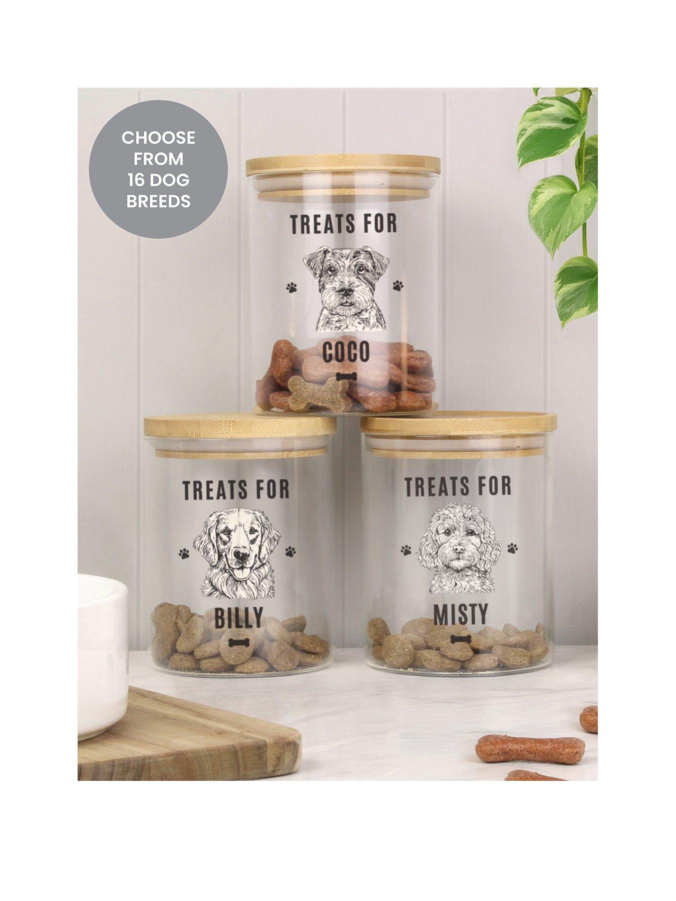 The Personalised Memento Company Personalised Dog Breed Treat Jar