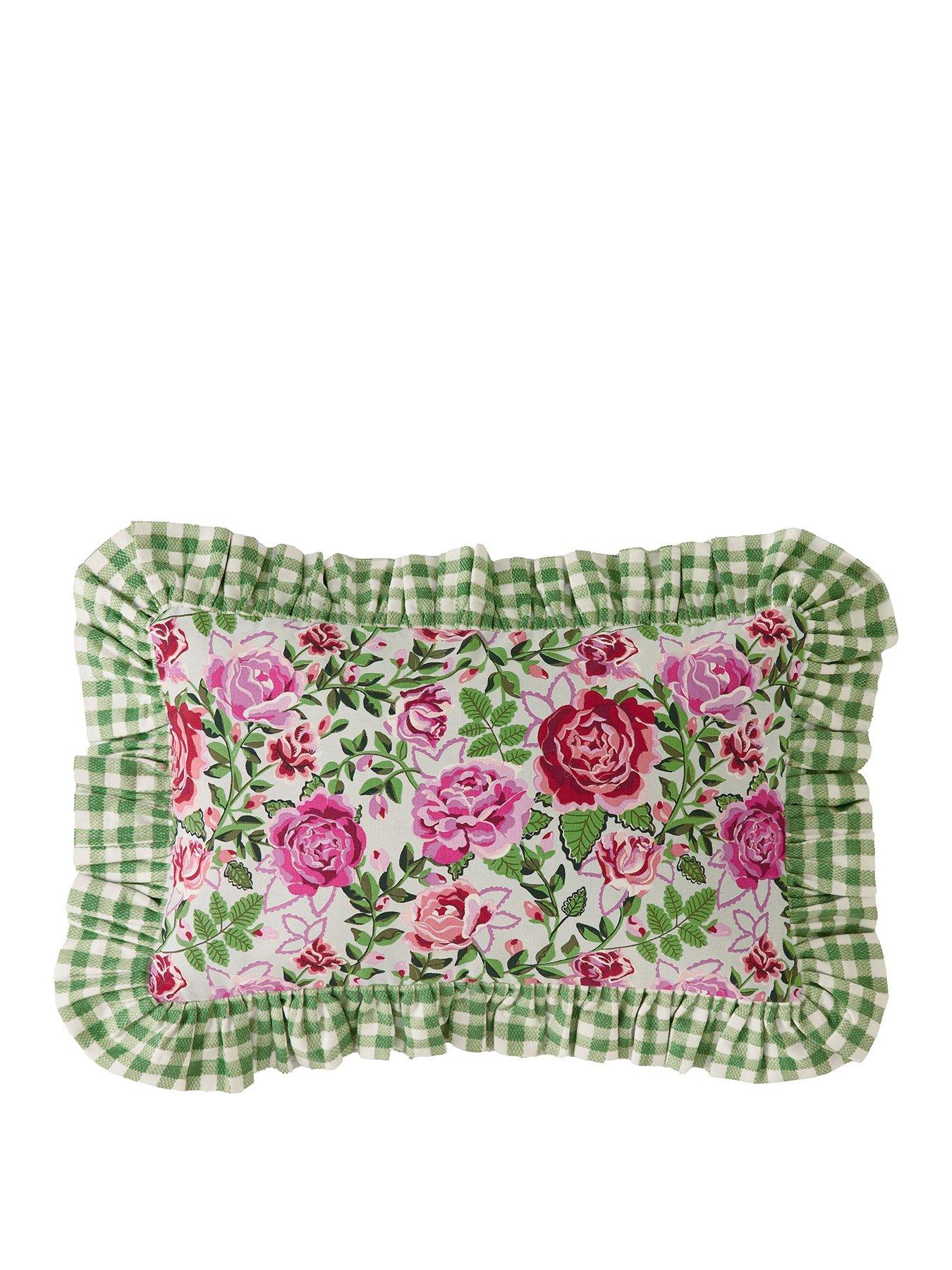 undefined Dolly Rose 100% Cotton Filled Cushion- 30x50cm