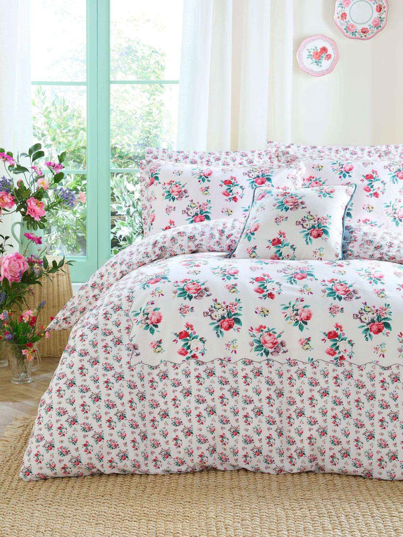 Product photograph of Cath Kidston Icon Floral 100 Cotton Percale Duvet Cover Set from very.co.uk