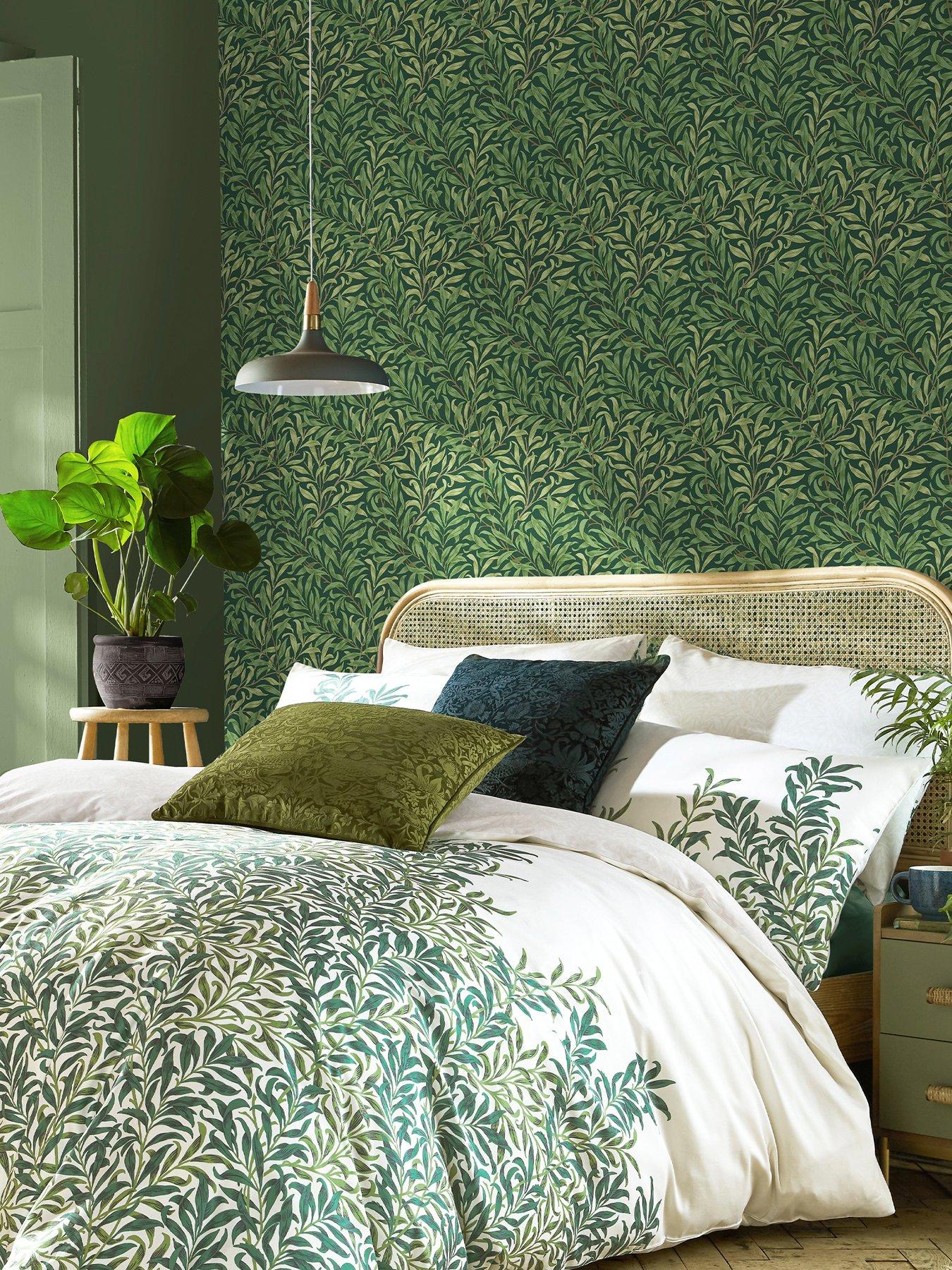 Product photograph of William Morris At Home William Morris Willow Bough Deep Green Wallpaper from very.co.uk