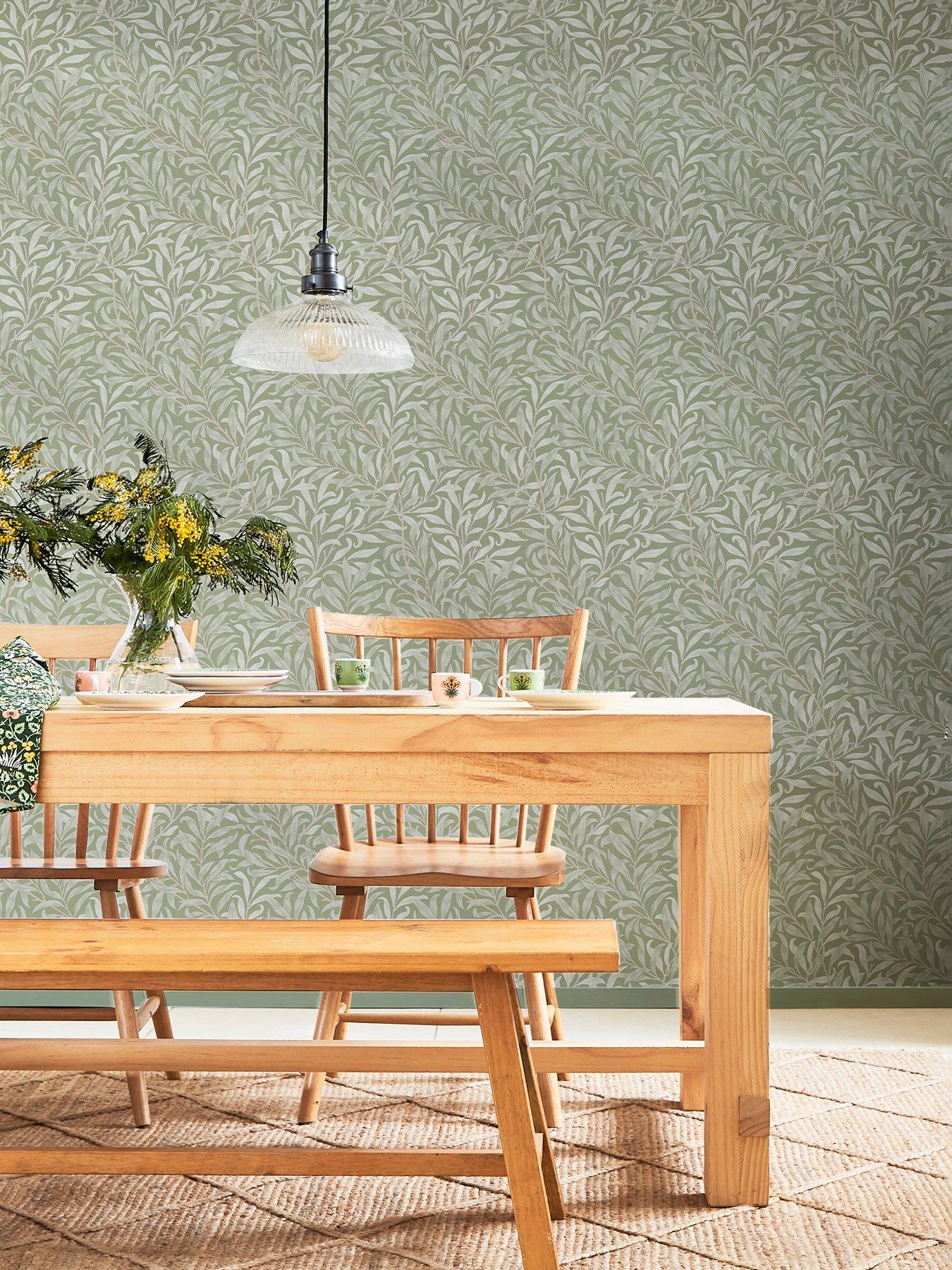 undefined William Morris Willow Bough Sage Wallpaper