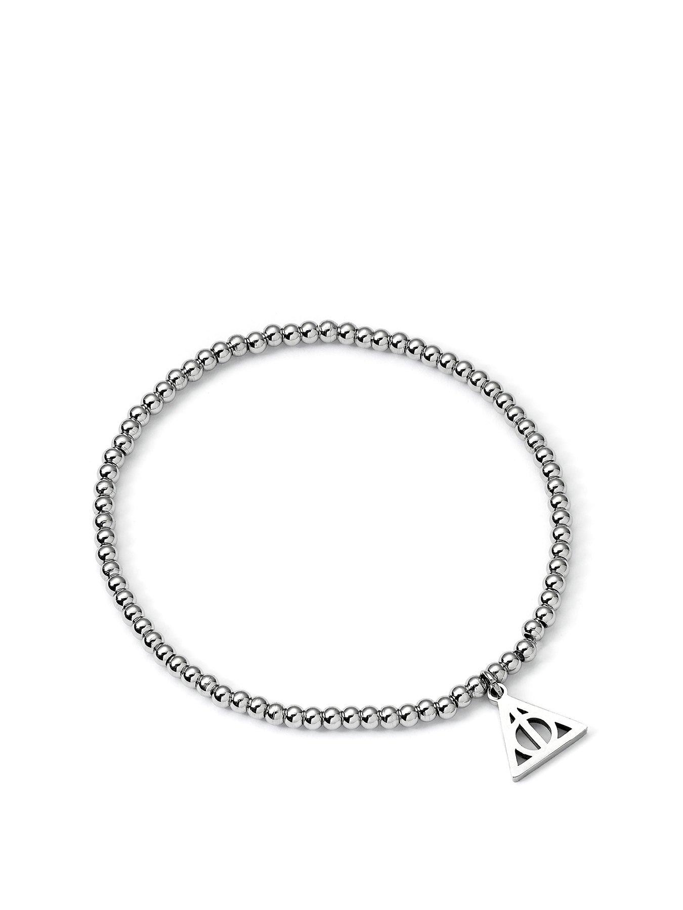 Harry Potter Stainless Steel Deathly Hallows Ball Bead Bracelet