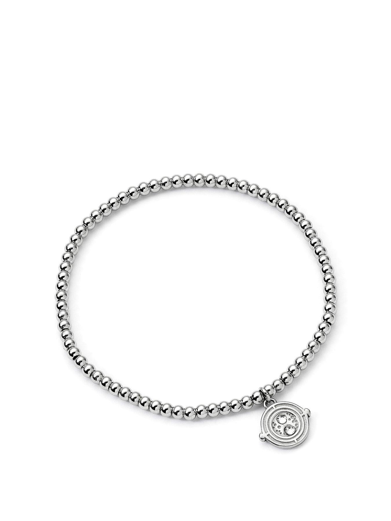 undefined Stainless Steel Time Turner Ball Bead Bracelet