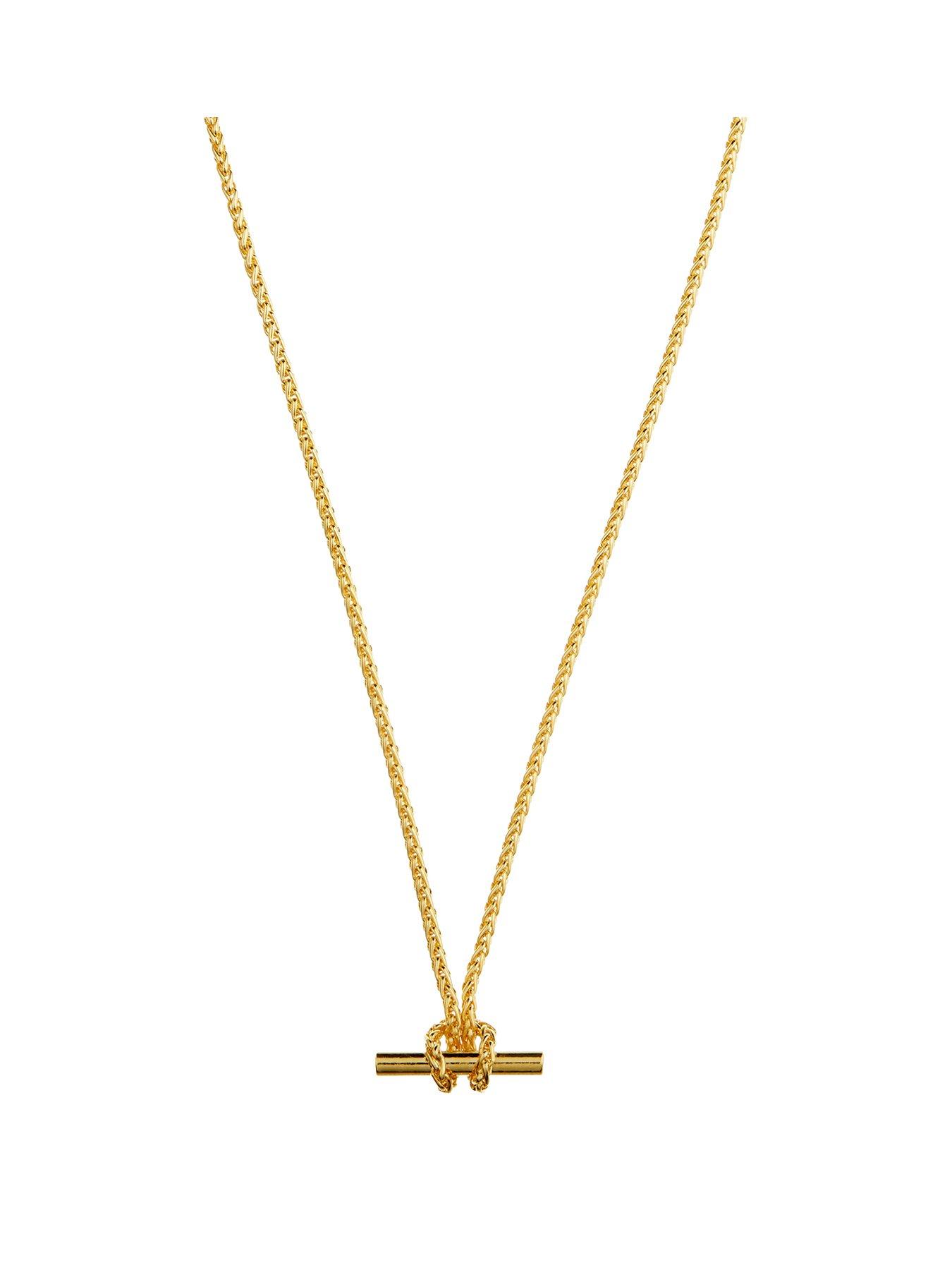 undefined T-Bar Chain Knot Necklace