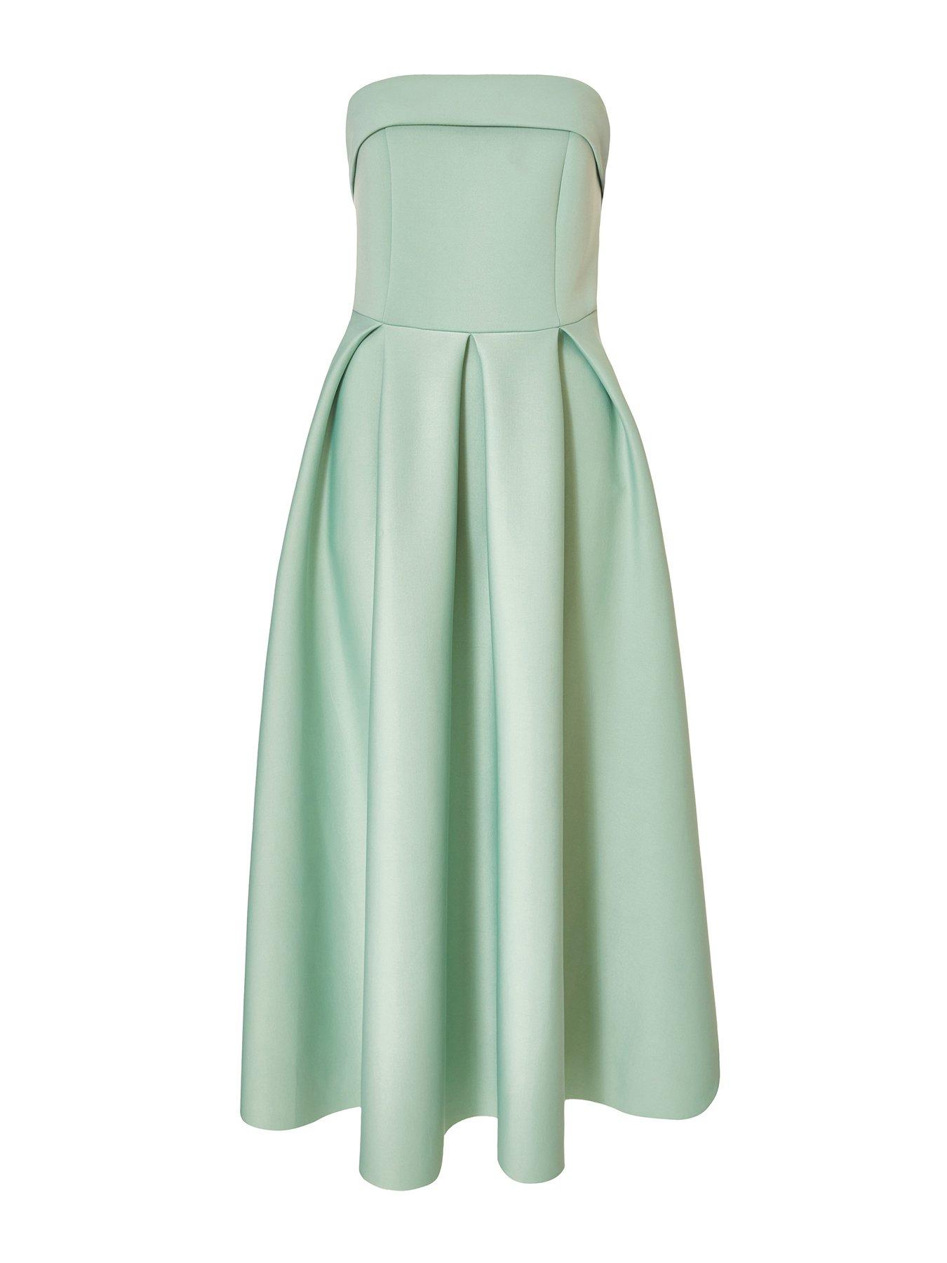Quiz Sage Bandeau Skater Dress | Very