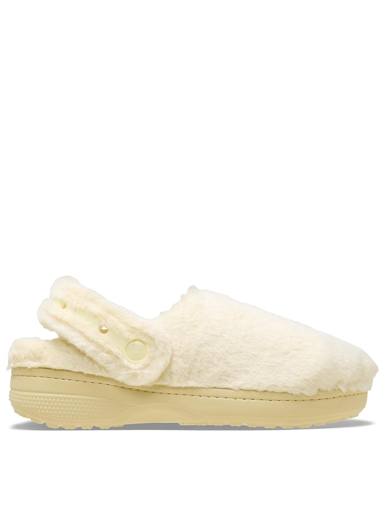 Crocs Men's Classic Unfurgettable Clog Slipper - Natural
