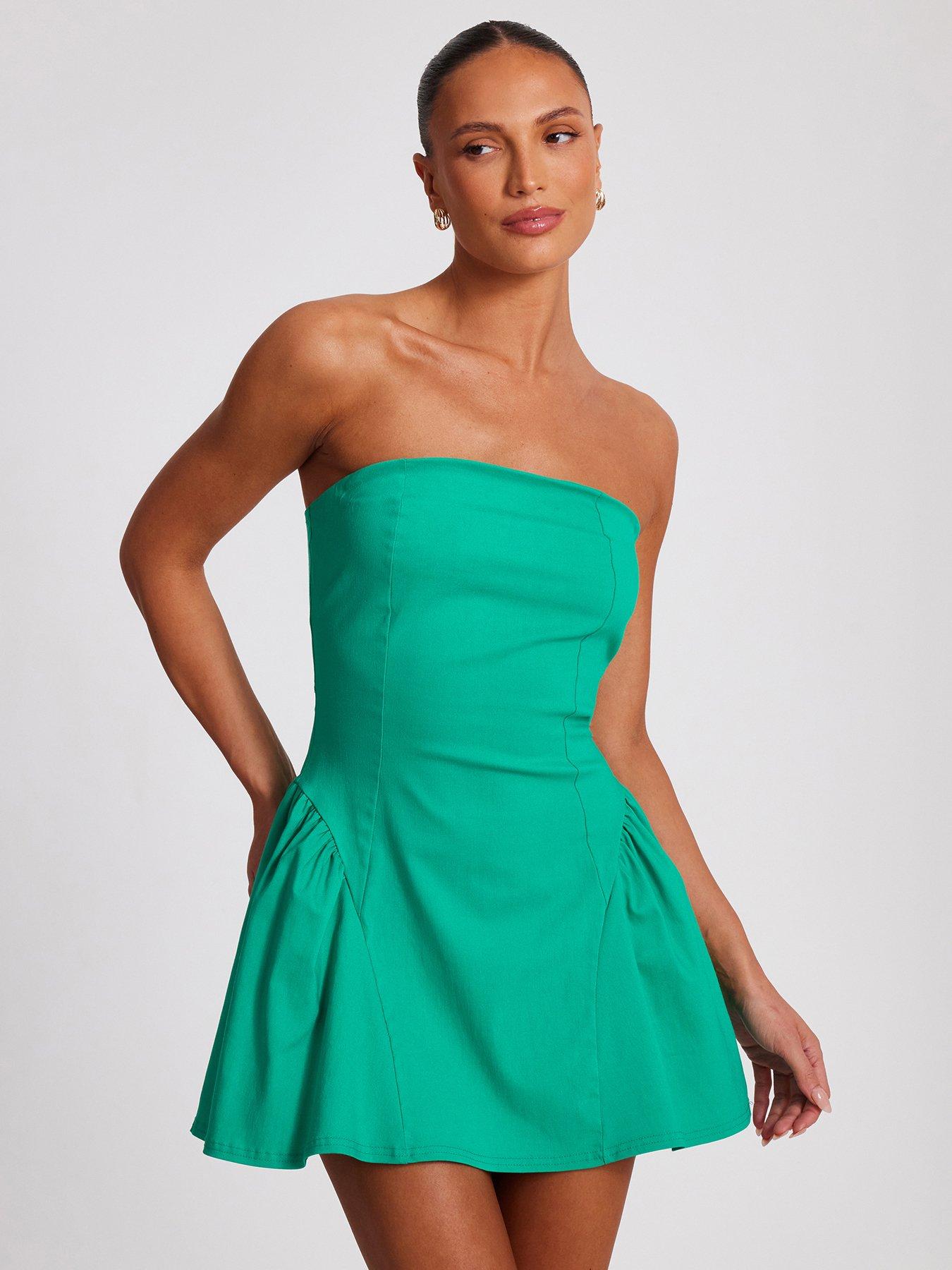 undefined Jade Bandeau Mini Dress