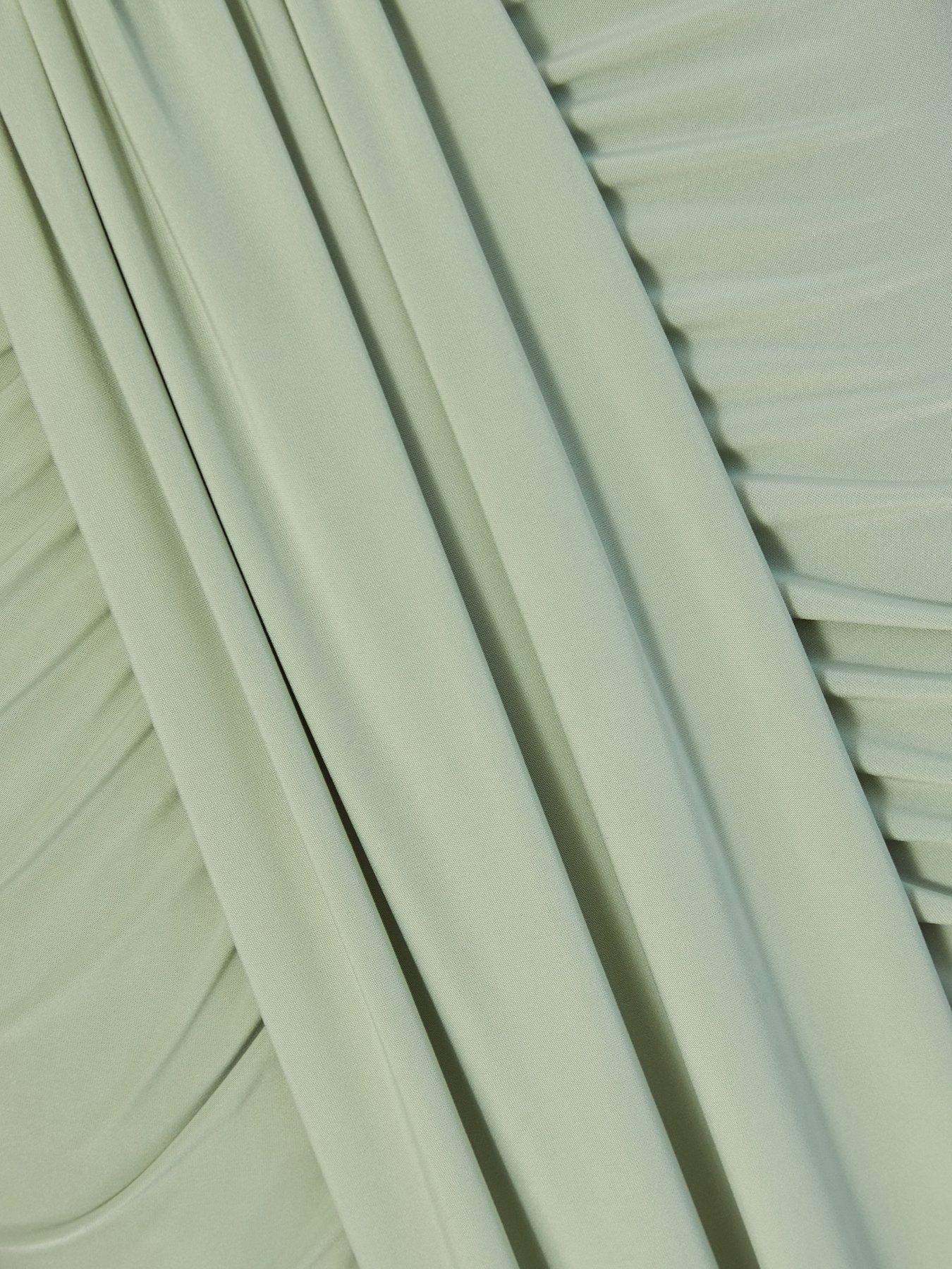 Image 6 of 6 of Quiz Sage Draped Maxi Dress