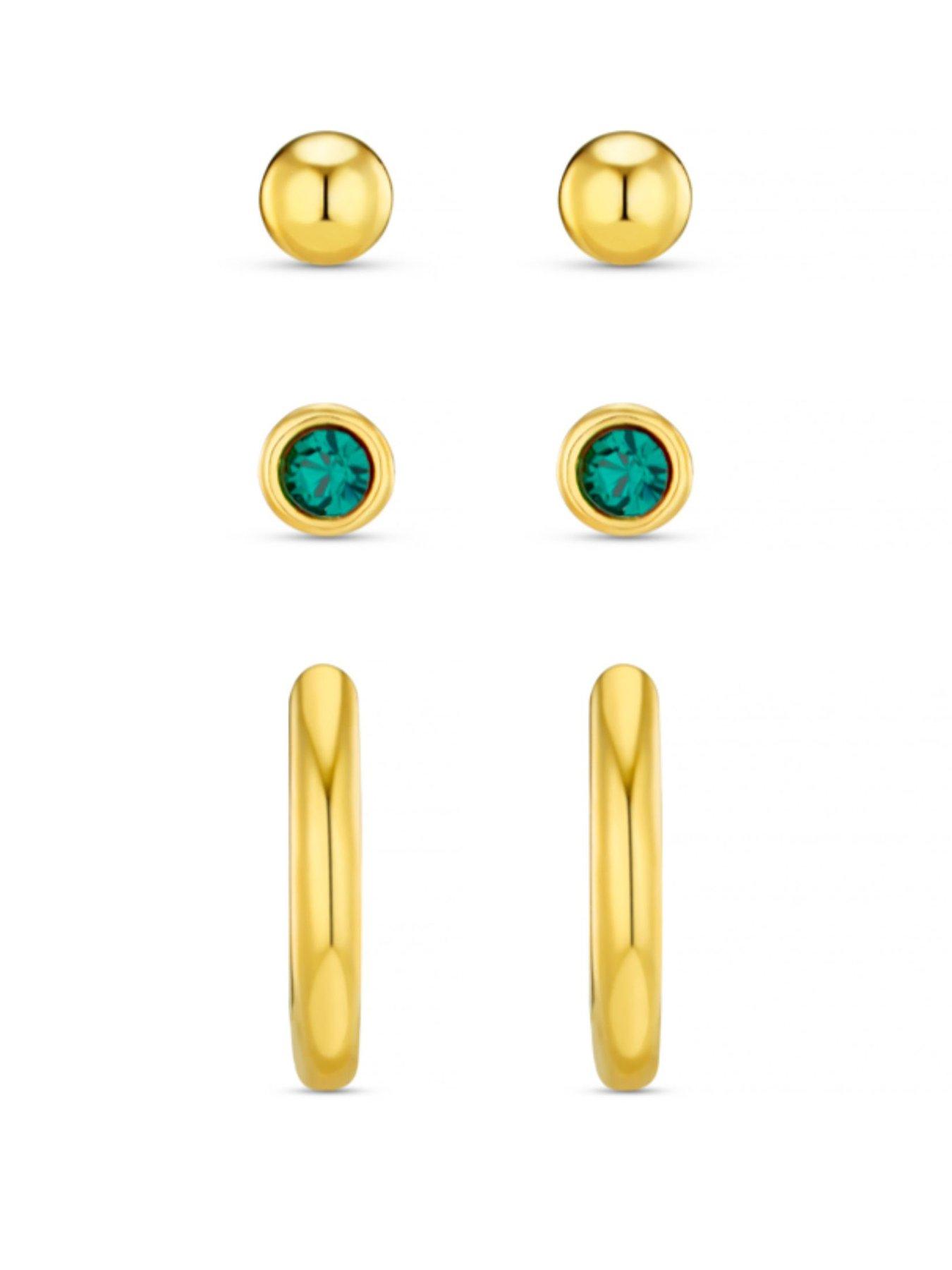 undefined Swarovski Stud & Hoop Earring 3 Pack