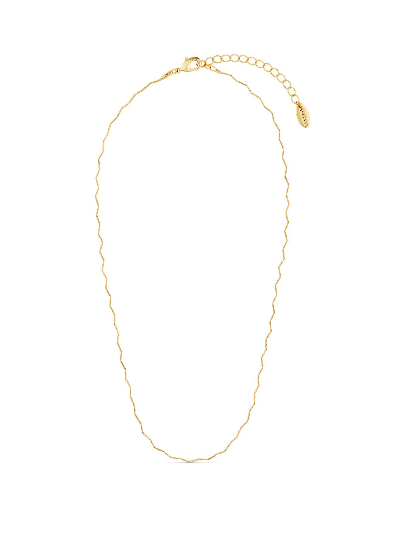 undefined Fine Wave Chain Necklace