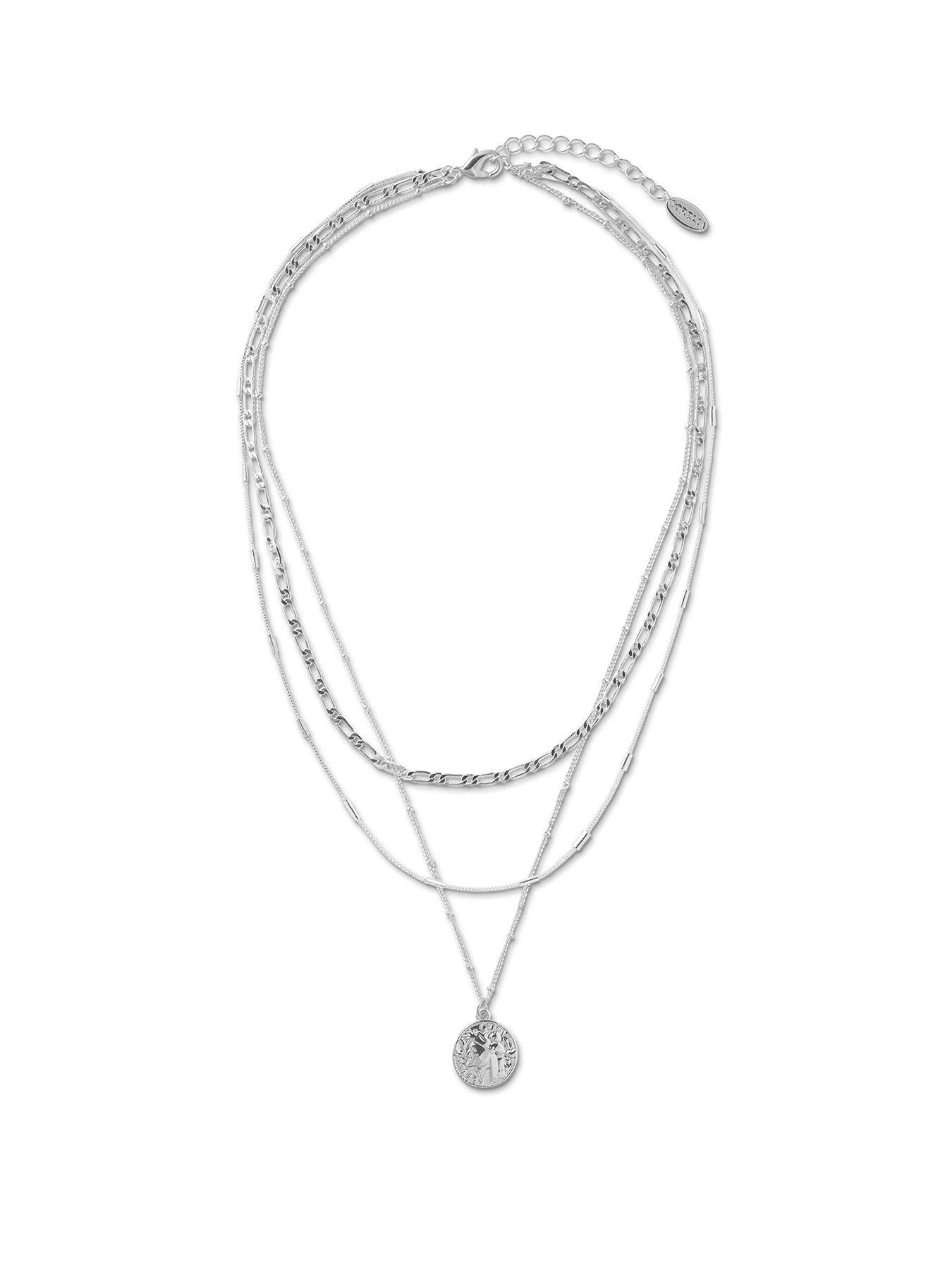 undefined Multi Row Coin Necklace