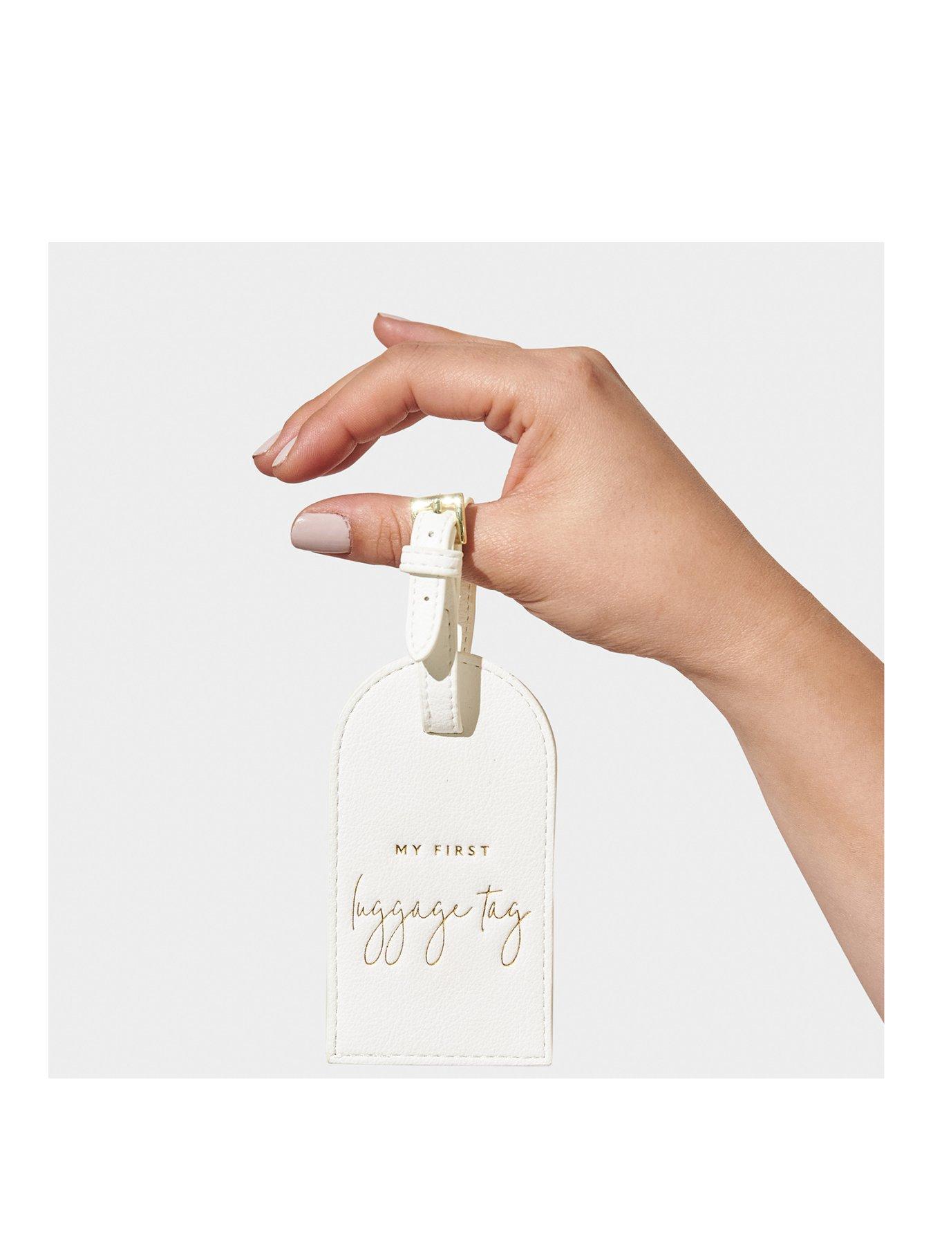 Katie Loxton MY FIRST LUGGAGE TAG , White
